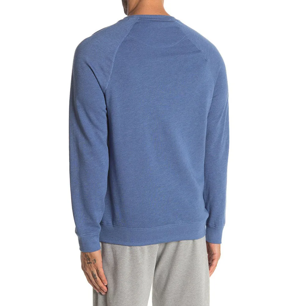 Tommy Hilfiger Men's Logo Print Raglan Fleece Lined Lounge Sleep Sweatshirt
