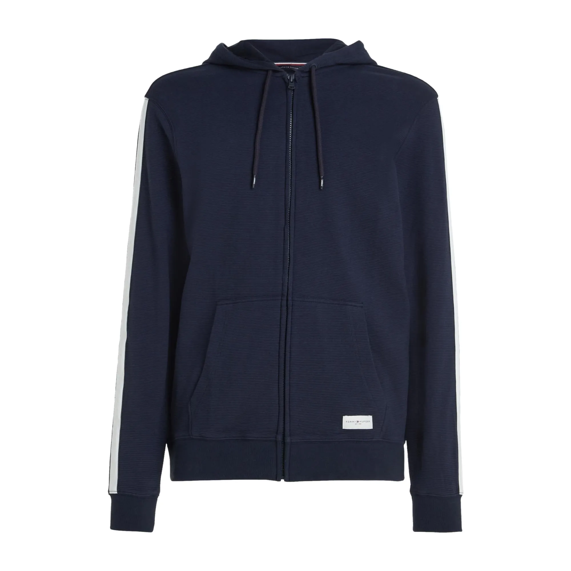 Tommy Hilfiger Mens TH Established Full Zip HWK Hoodie - Desert Sky