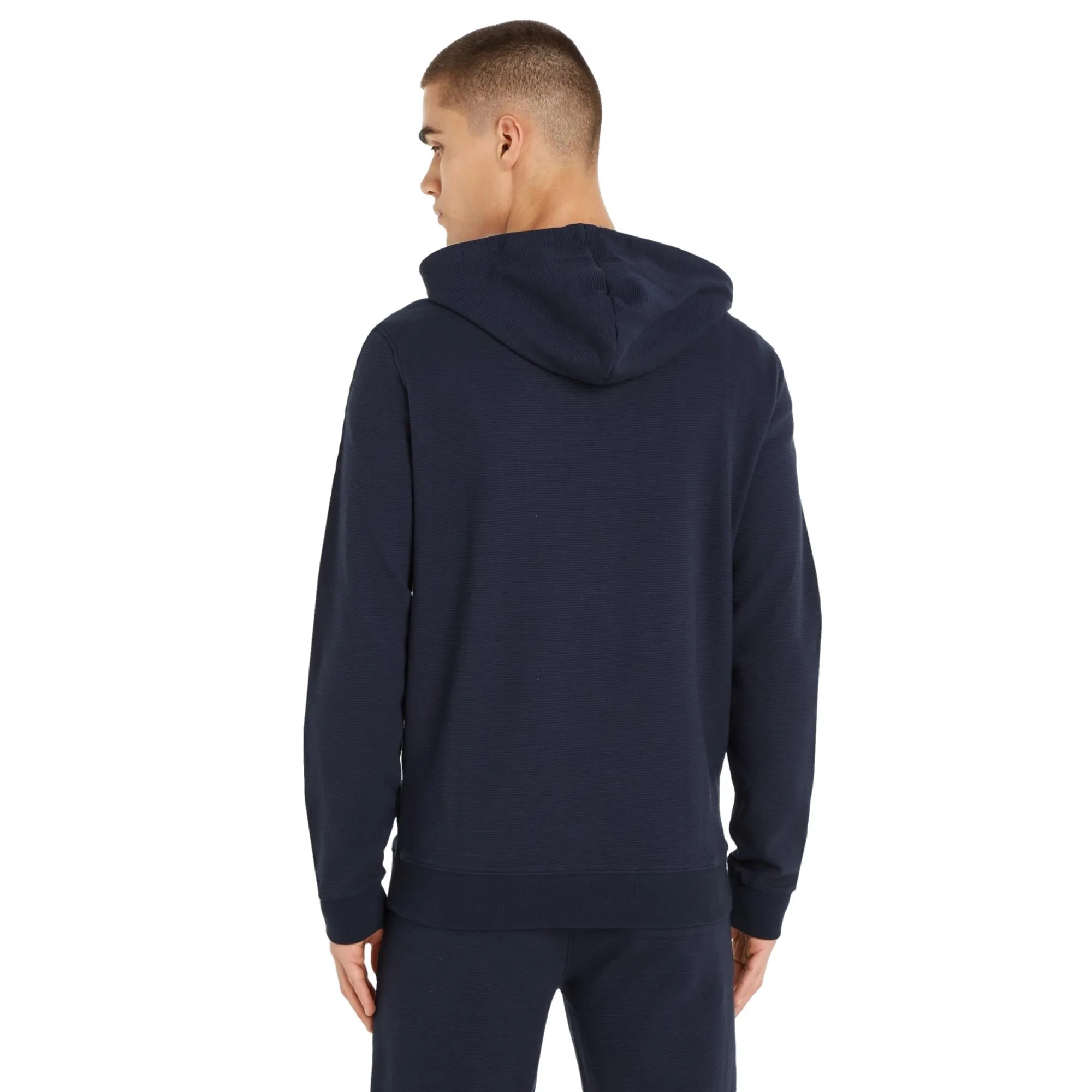 Tommy Hilfiger Mens TH Established Full Zip HWK Hoodie - Desert Sky