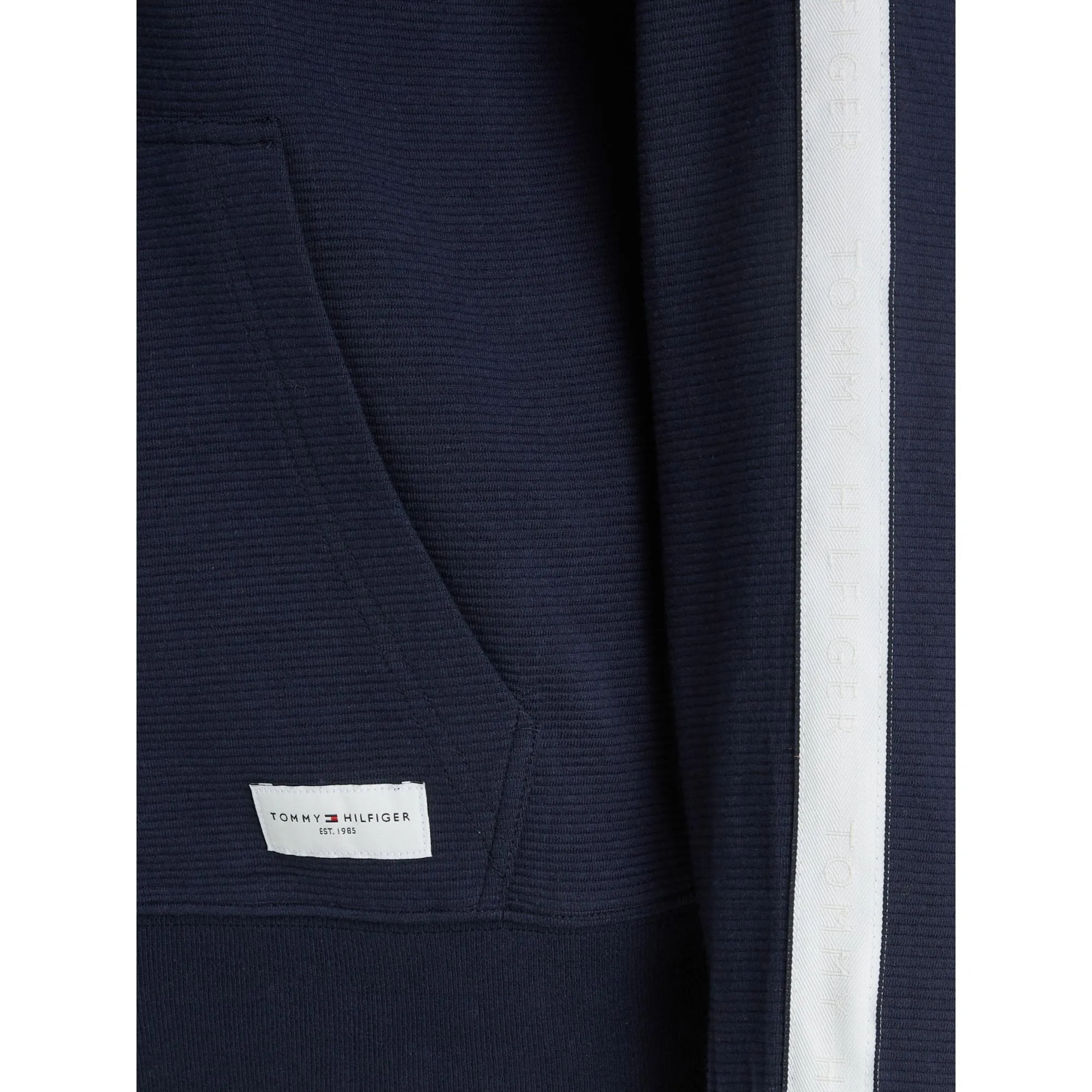 Tommy Hilfiger Mens TH Established Full Zip HWK Hoodie - Desert Sky