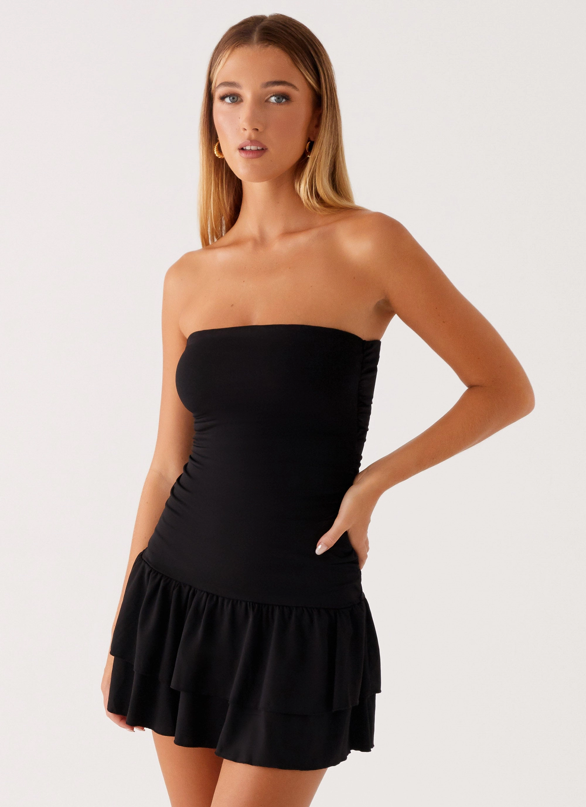Classic Fit Seasonal Must Have Tonya Mini Dress - Black
