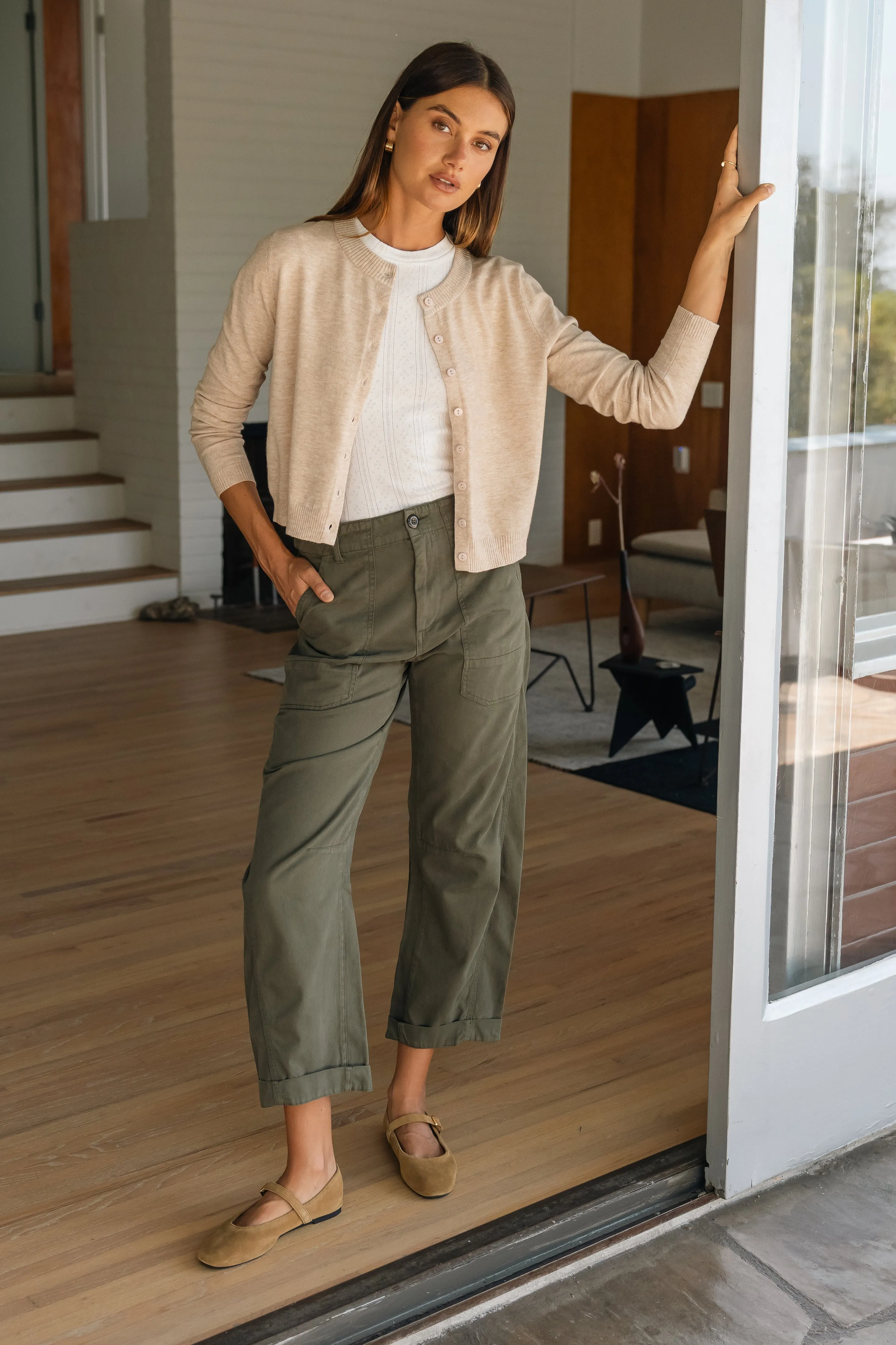 Tori Utility Pant Sequoia Casual Vibe Low-rise style