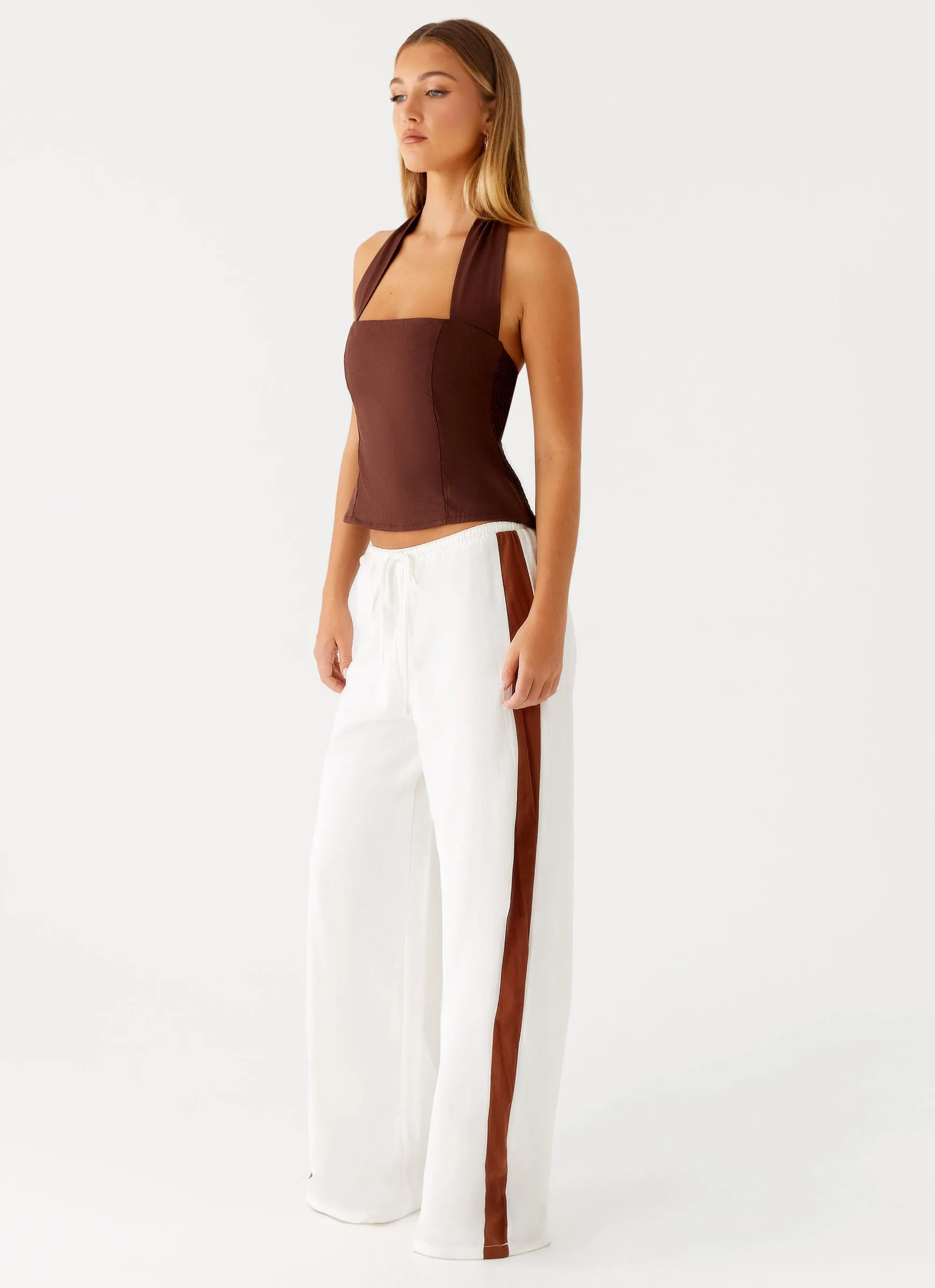 Dalida Linen Pants - Ivory Comfortable Wear Perfect Pair