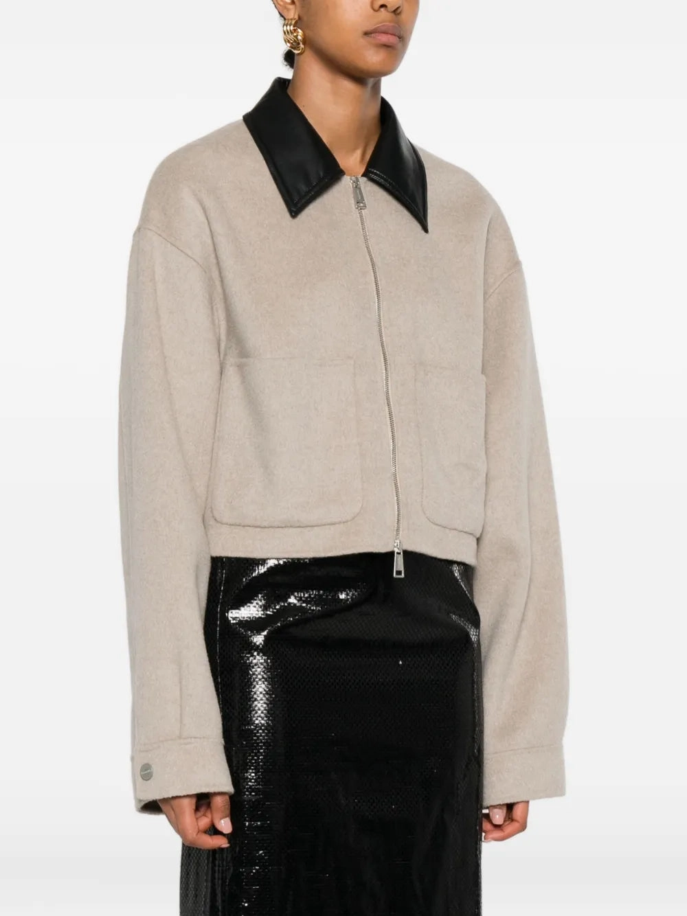 Abrasion Resistant Material Phebe Jacket in Stone