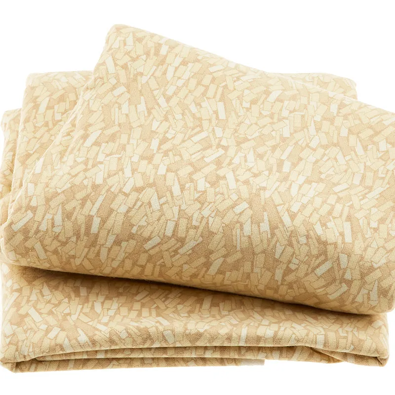Tranquil 2 Flannel - Geometric Rectangles Beige 108" Wide 3 Yard Cut