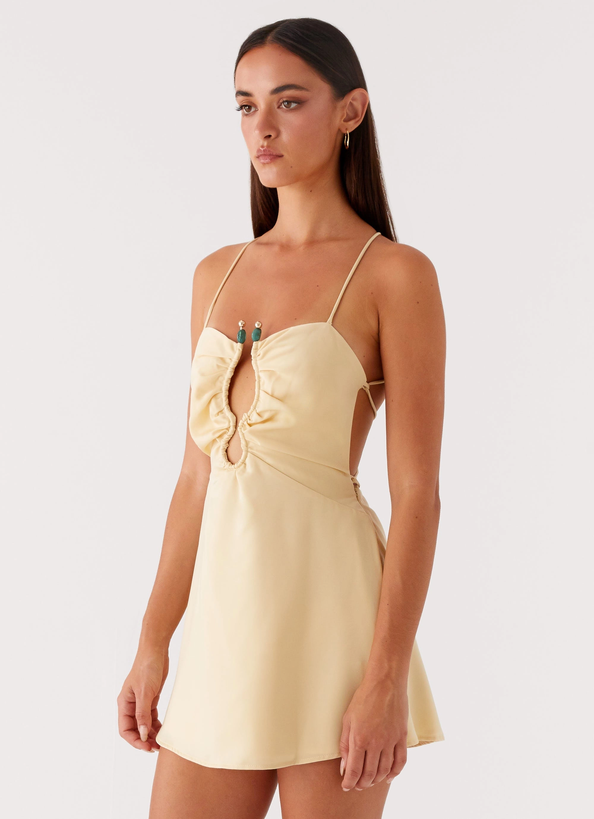 Easy Movement Weekend Favorite Zuma Mini Dress - Yellow