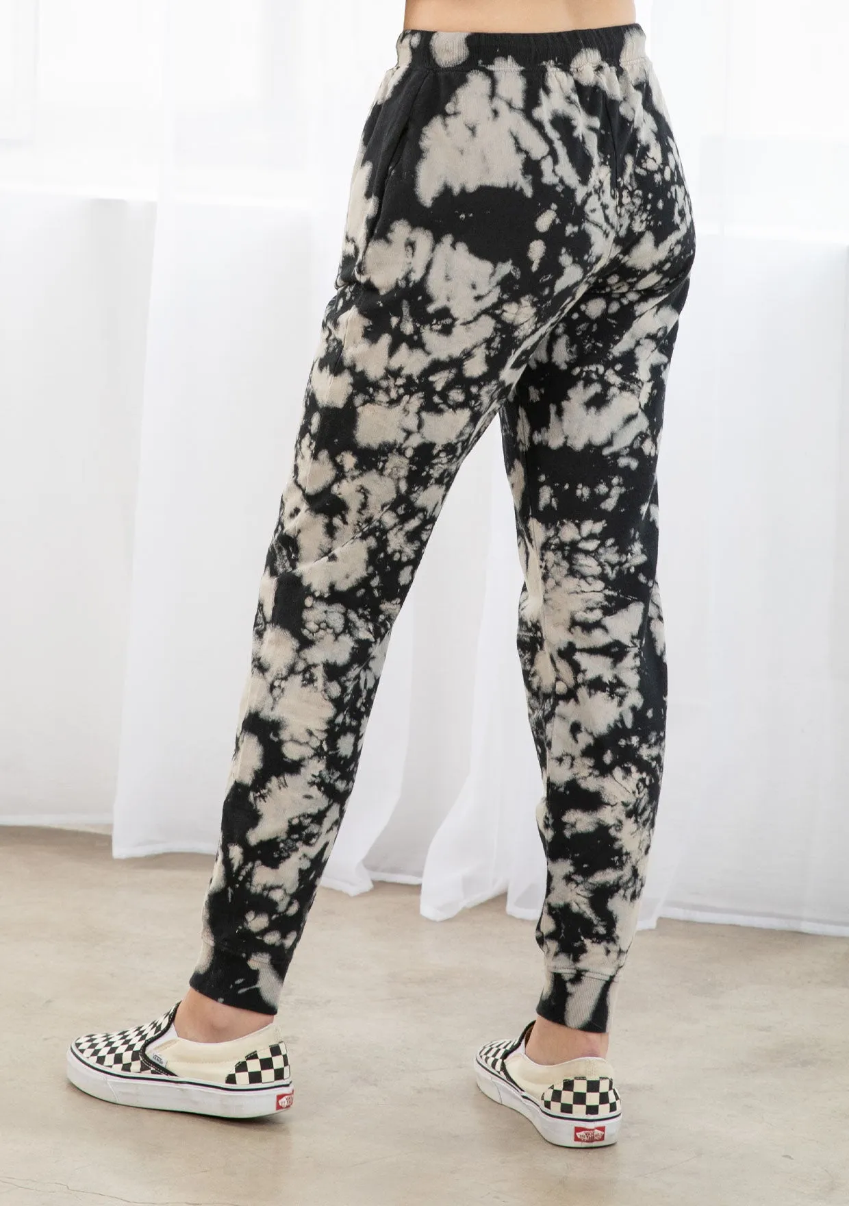 Trendy Splatter Tie Dye Jogger Pants
