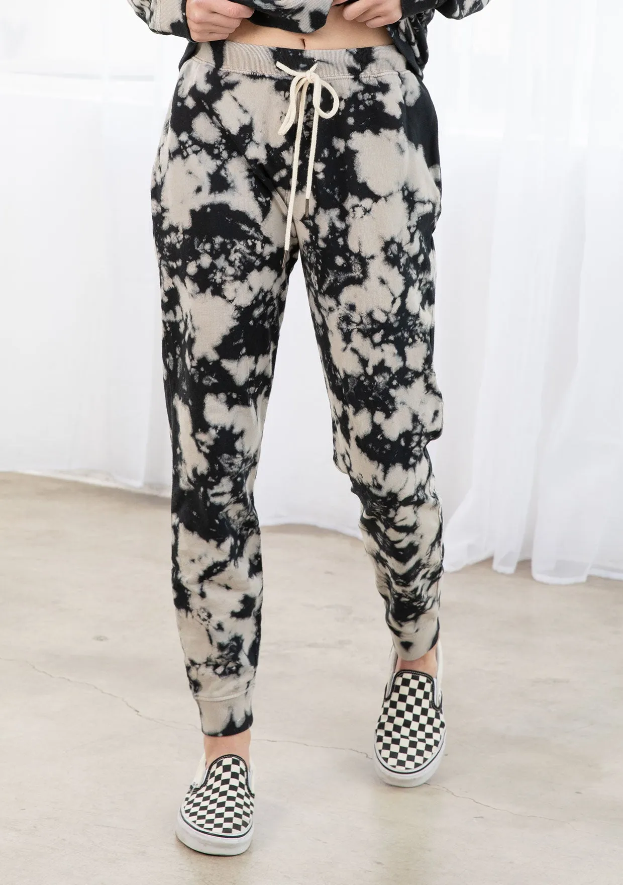 Trendy Splatter Tie Dye Jogger Pants