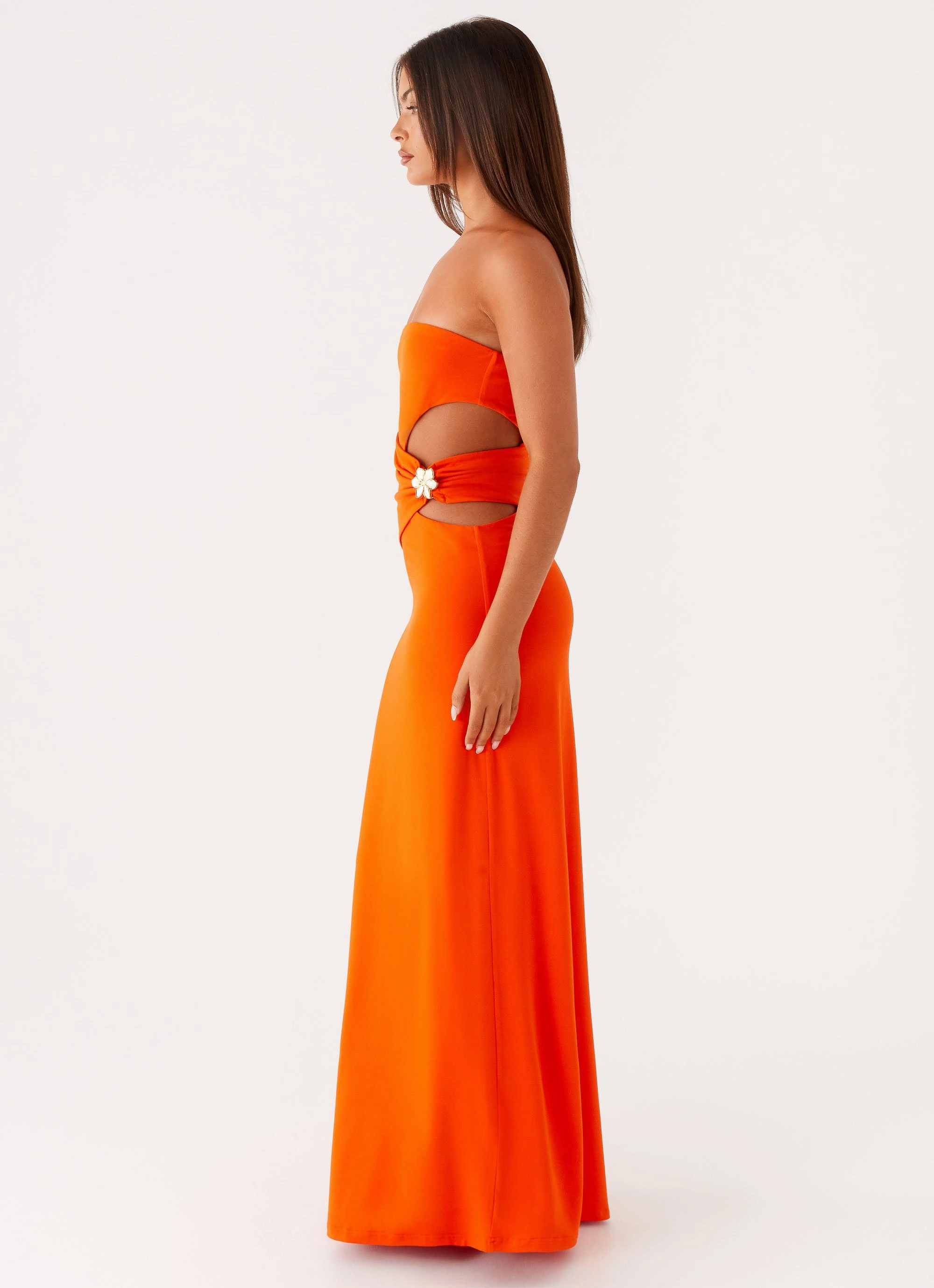 Anetta Maxi Dress - Orange Elegant formal piece