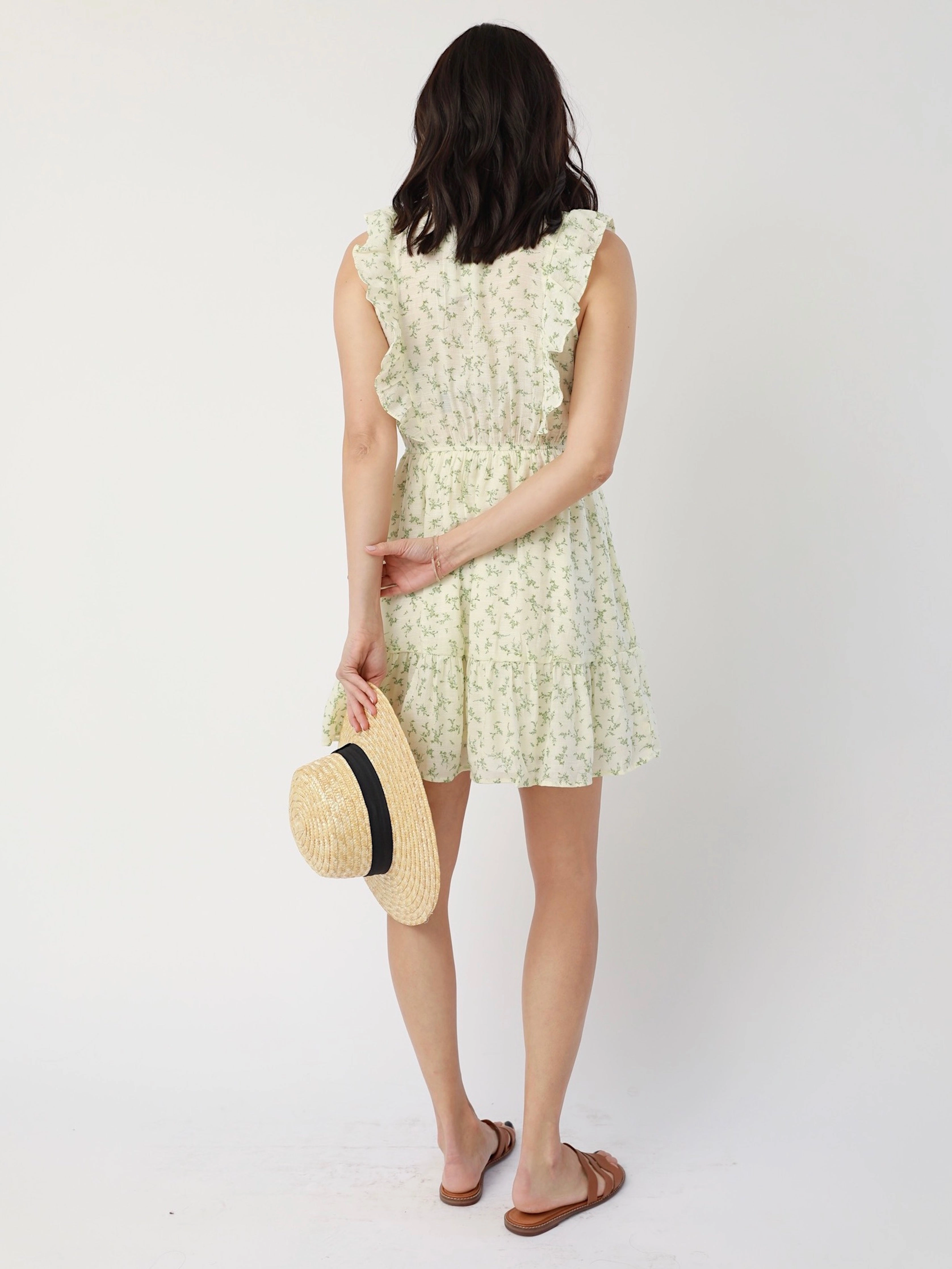 everyday elegance Tailored Mood Lex Floral Dress in Ivy