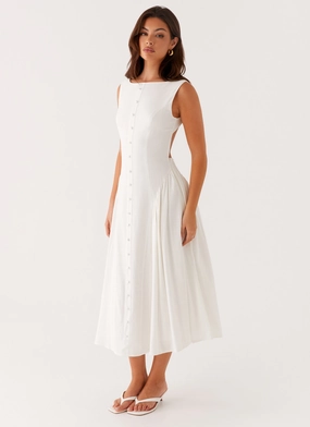 Sharp Style Maylah Midi Dress - White