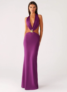 Stylish and Simple Smart Glide Sea Siren Maxi Dress - Violetta