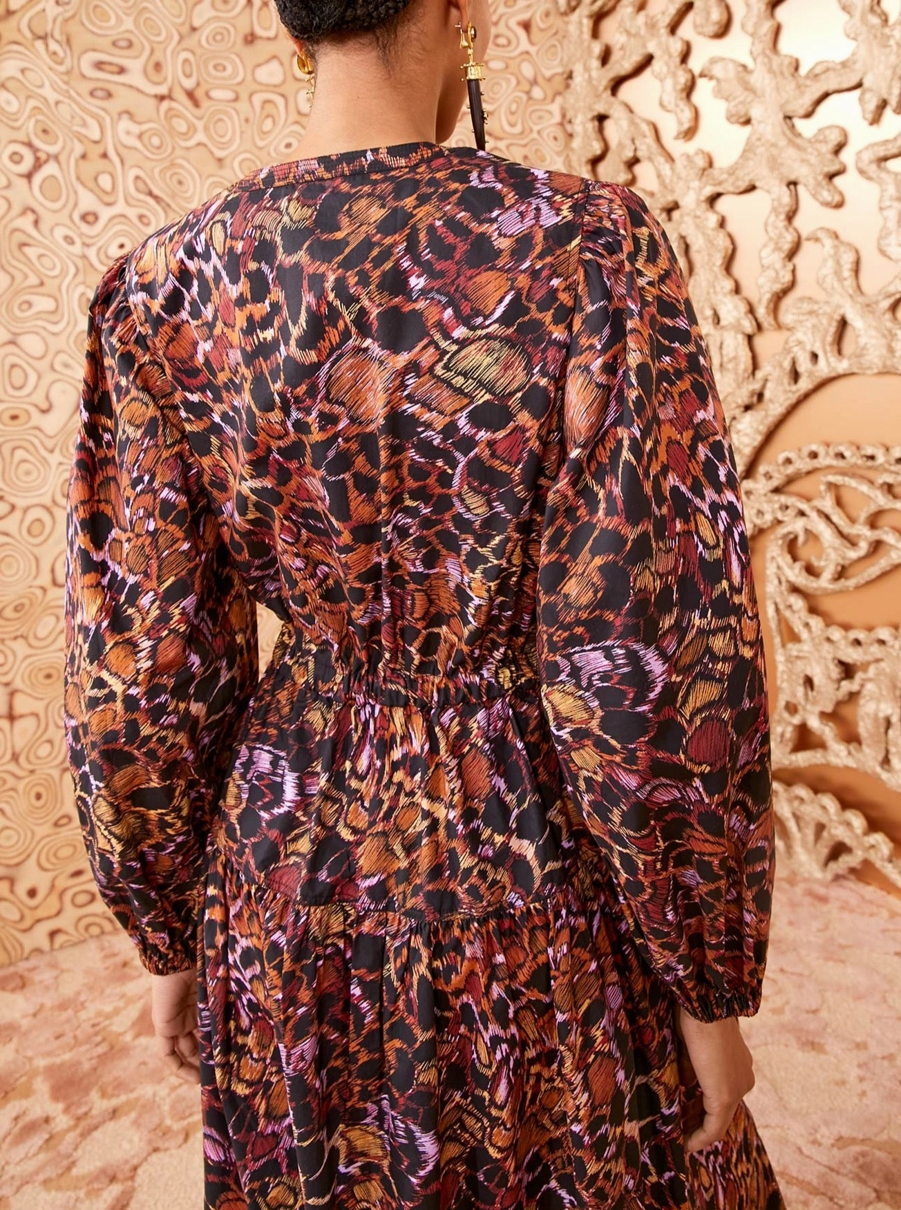Ulla Johnson Aurelie Dress in Rosefinch Air Touch