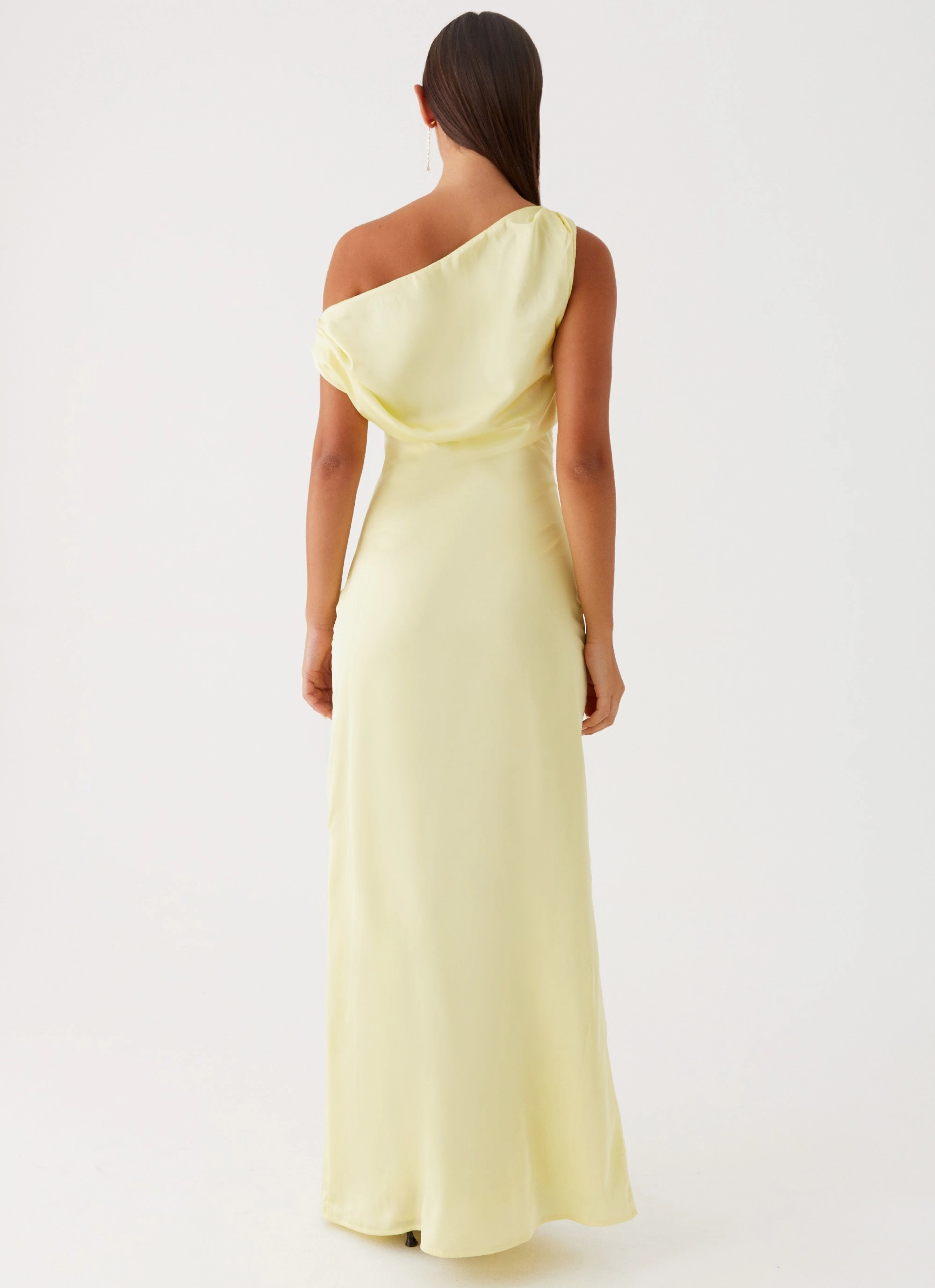 Heart Of Glass Satin Maxi Dress - Yellow Timeless-Classic Charming Design