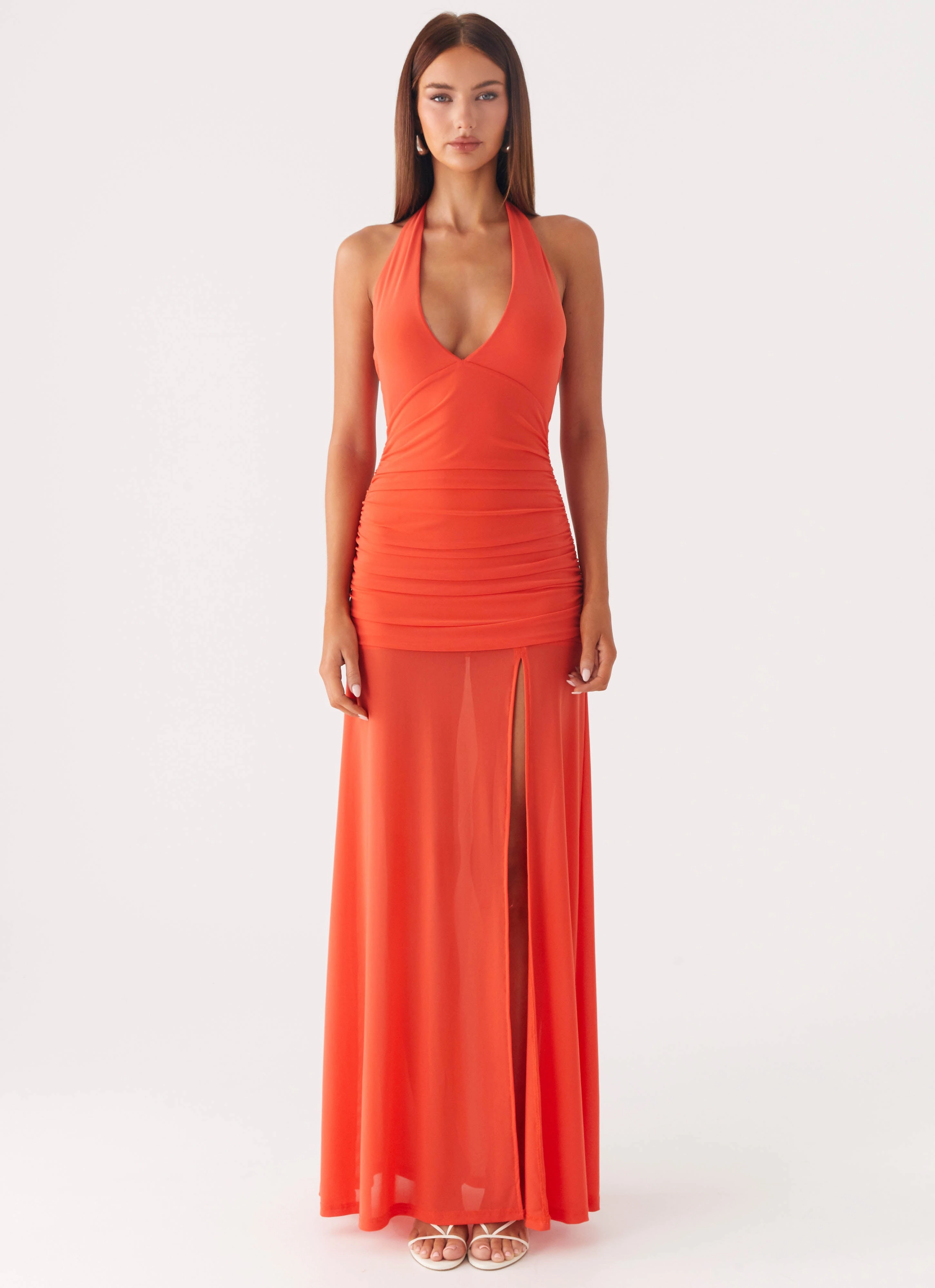 Casual maxi dress Island Muse Dress - Coral