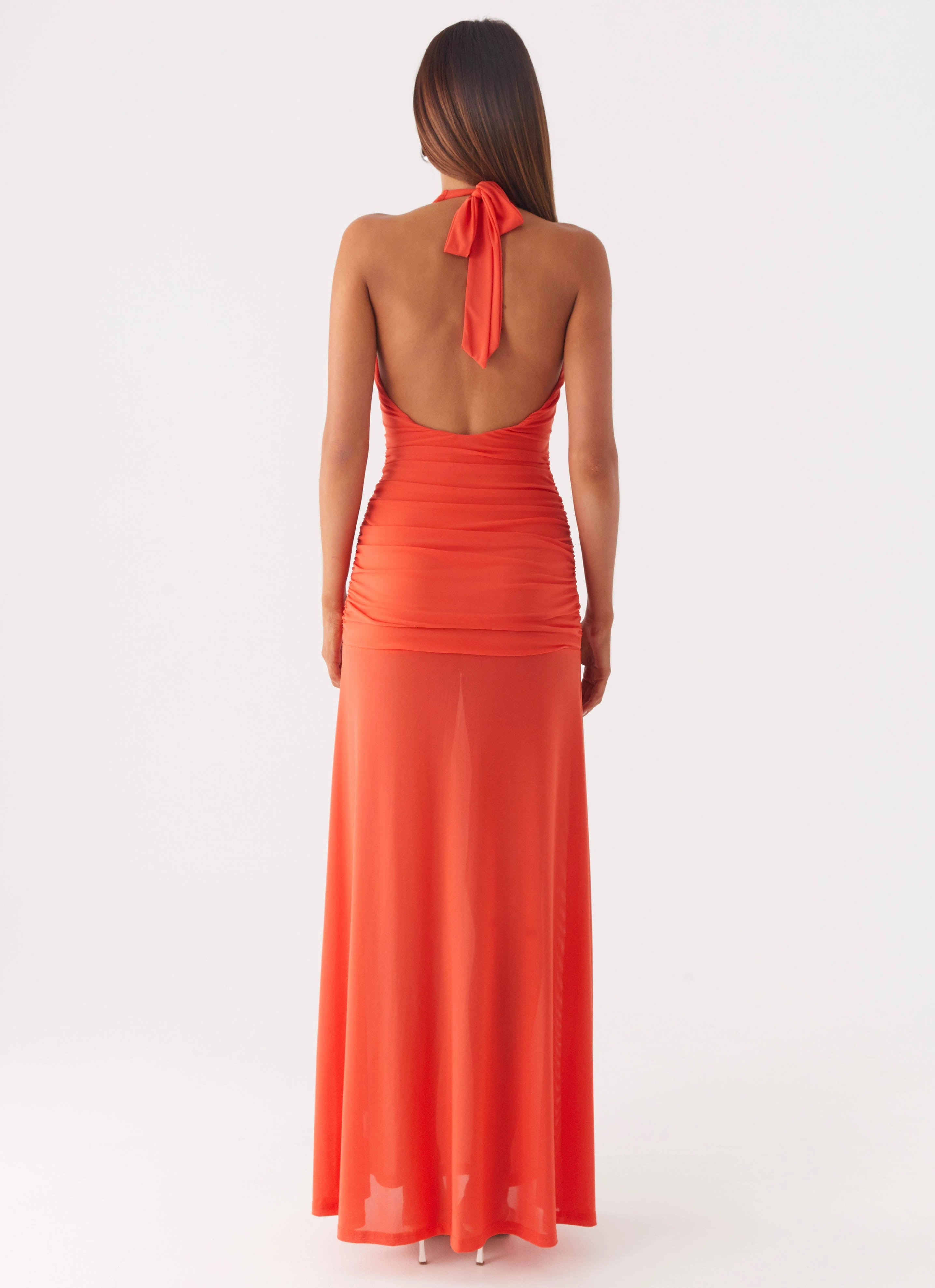 Clean Lines Relaxed Waist Island Muse Dress - Coral
