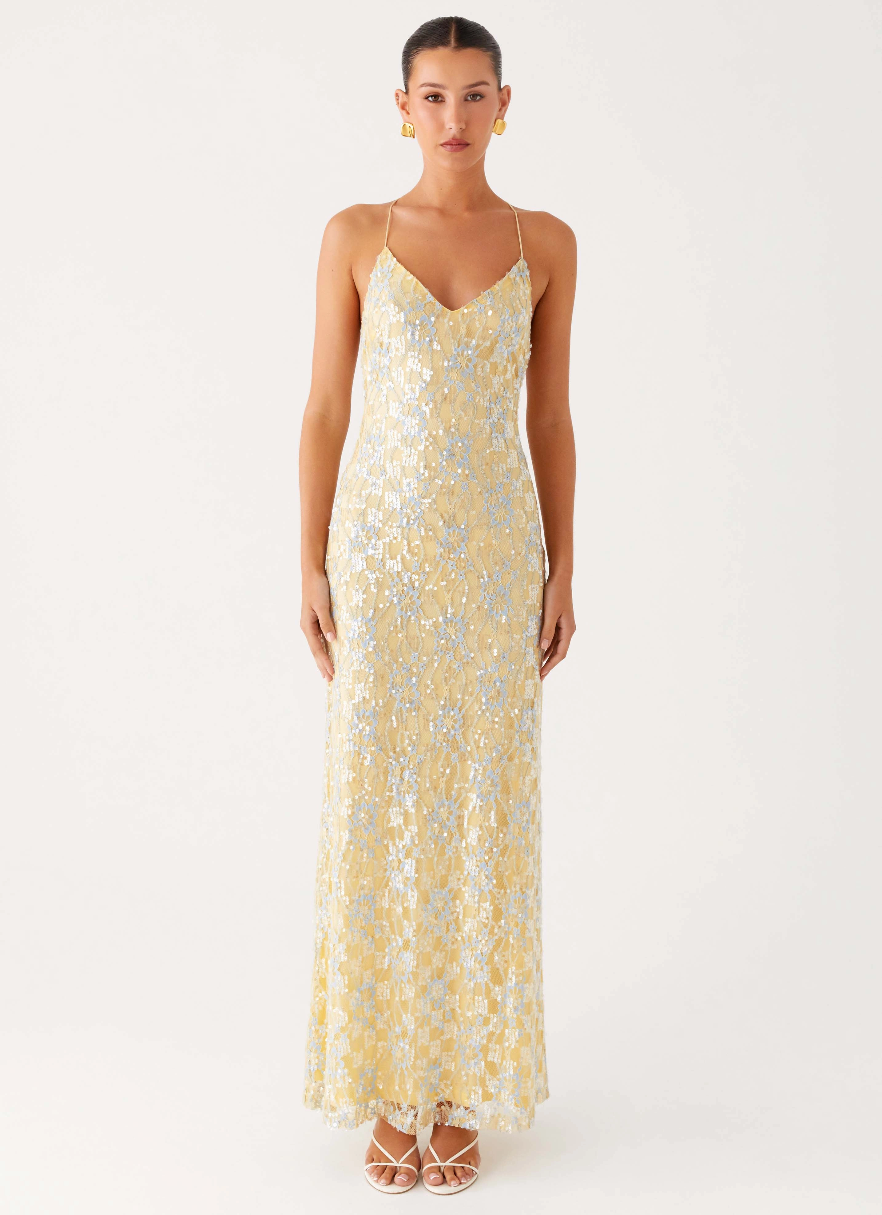 Effortless Elegance Calm Style Truly Mine Maxi Dress - Yellow