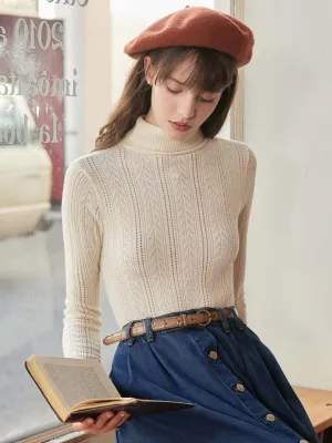 Sleeveless Top ??Final Sale??Ariana Solid Color Turtleneck Slim Fit Knitted Top