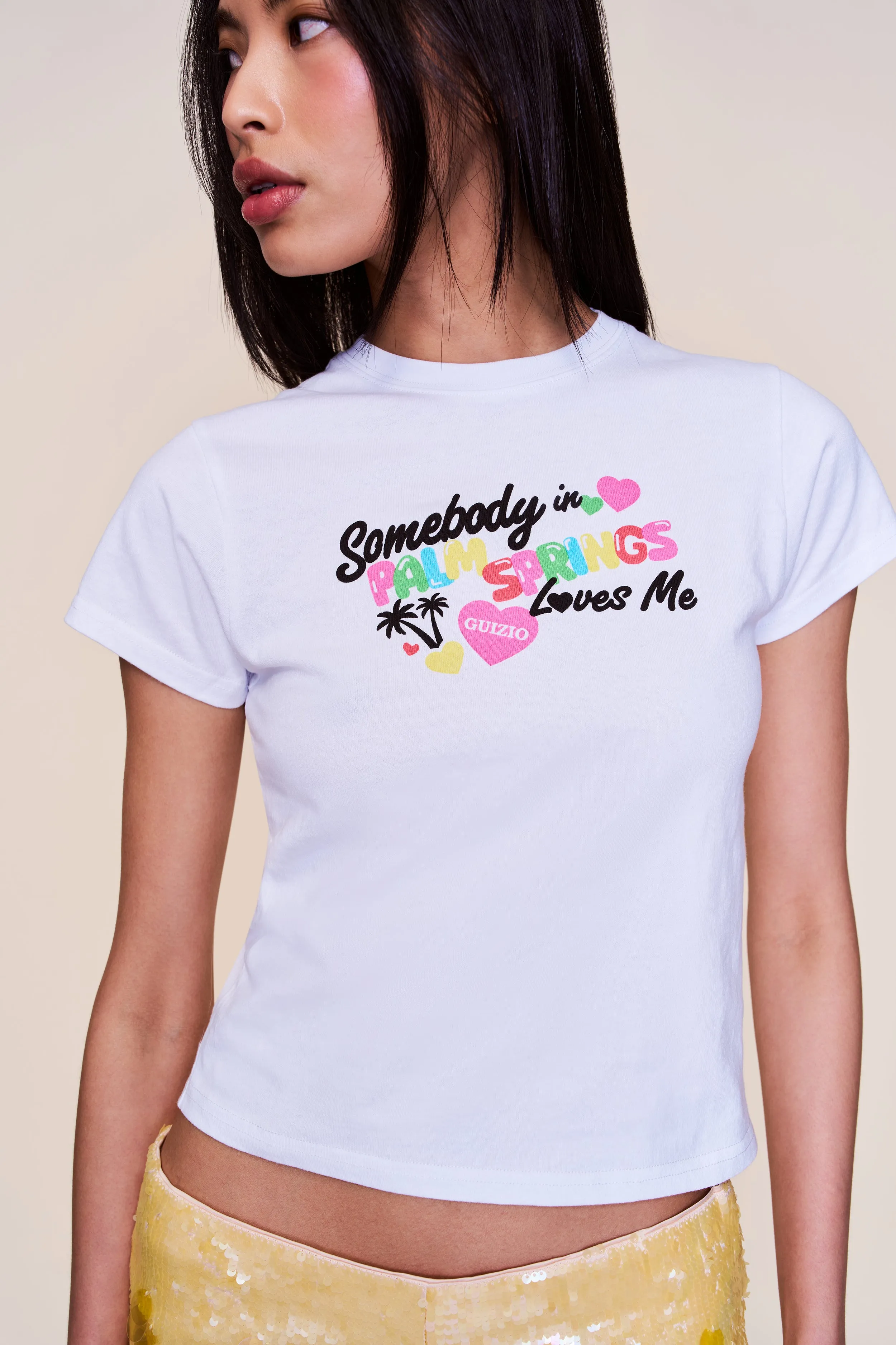 Shrunken Tee Palm Springs Multipurpose Layering Piece