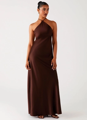 Tulama Maxi Dress - Chocolate Daywear Mood