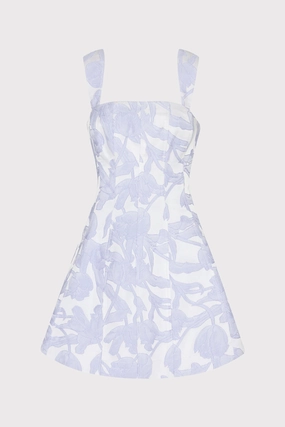 Tulip Jacquard Mini Dress Everyday Comfort Wear