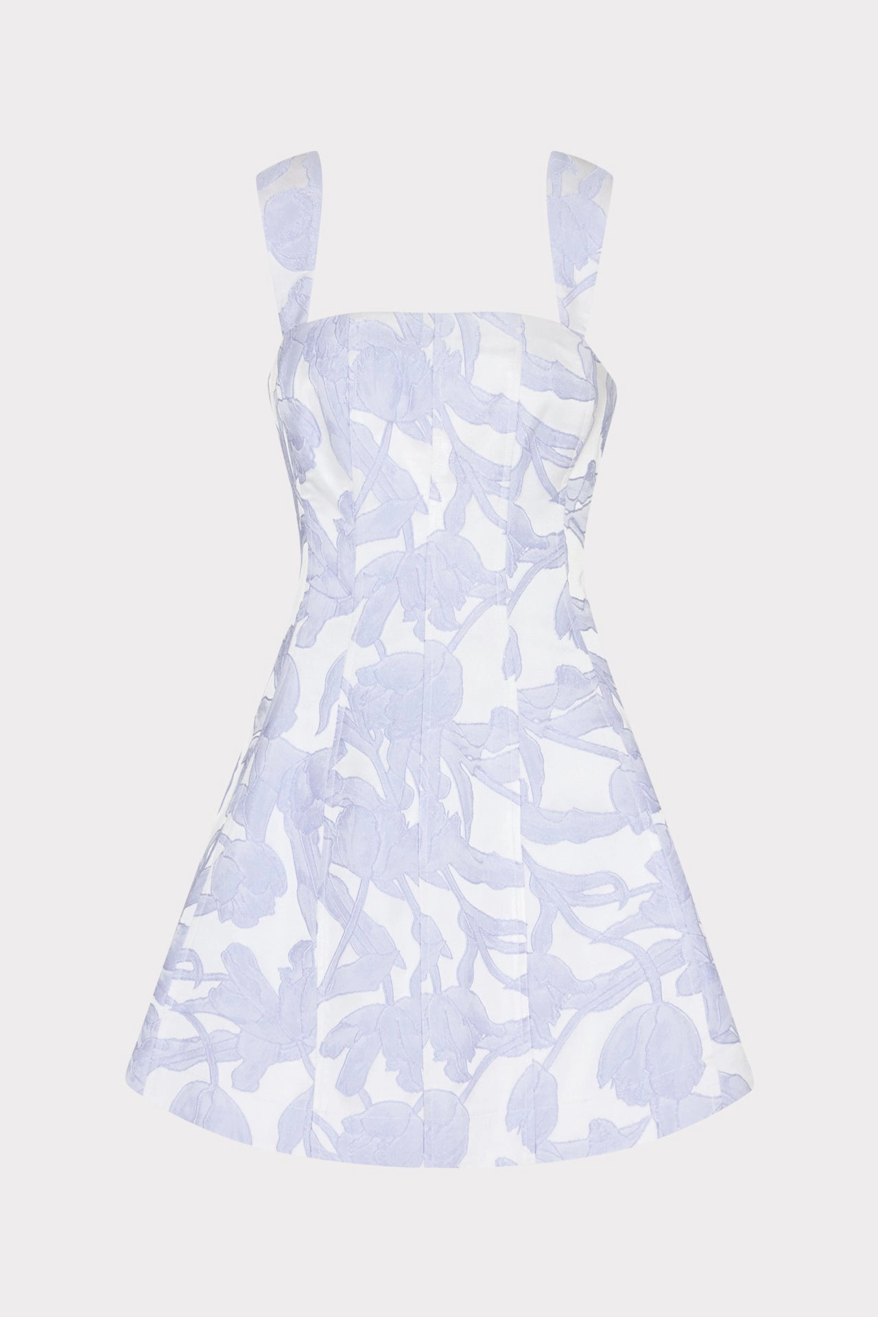 Tulip Jacquard Mini Dress Light Rhythm