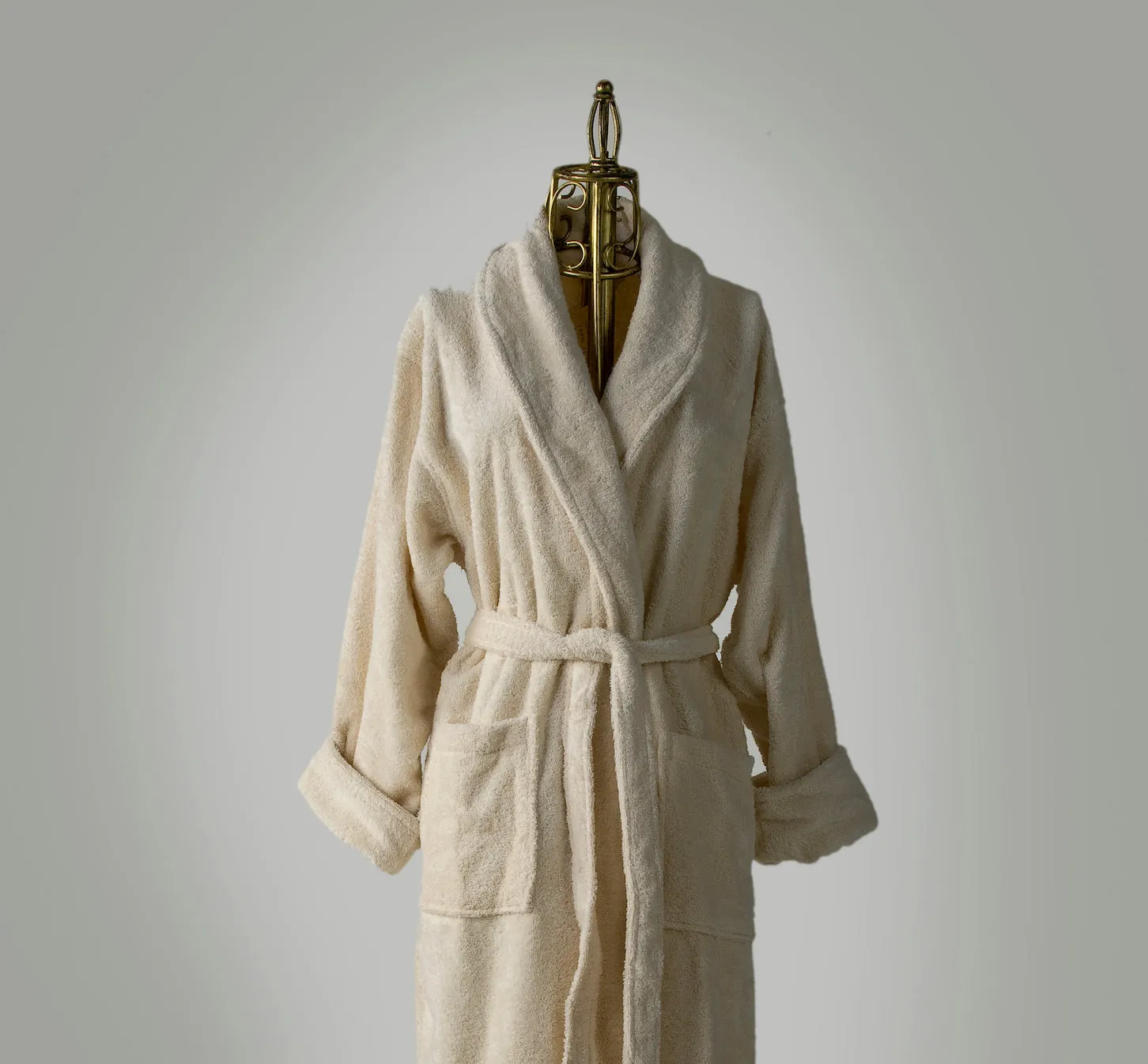 TURKISH TERRY-16 OZ. SHORT SPA ROBE