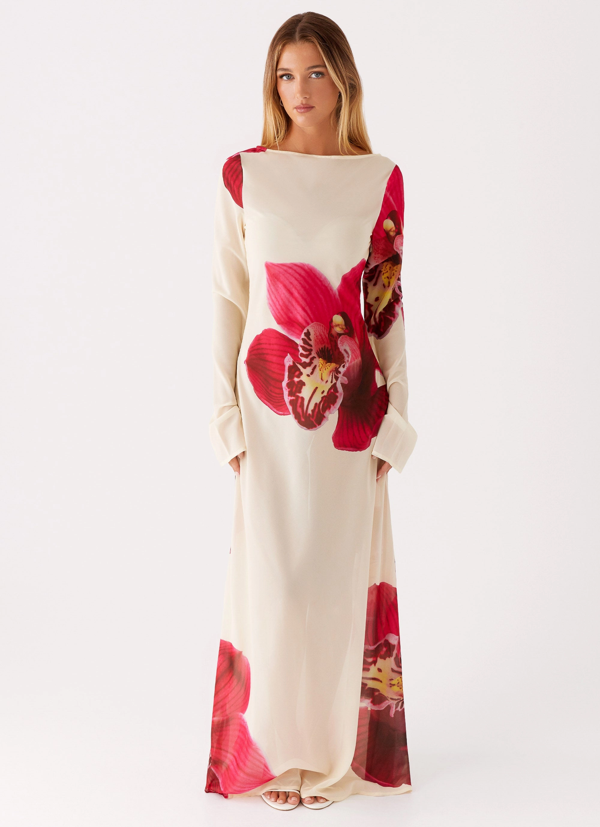 Lorde Maxi Dress - Orchid Yellow Relaxed Fit
