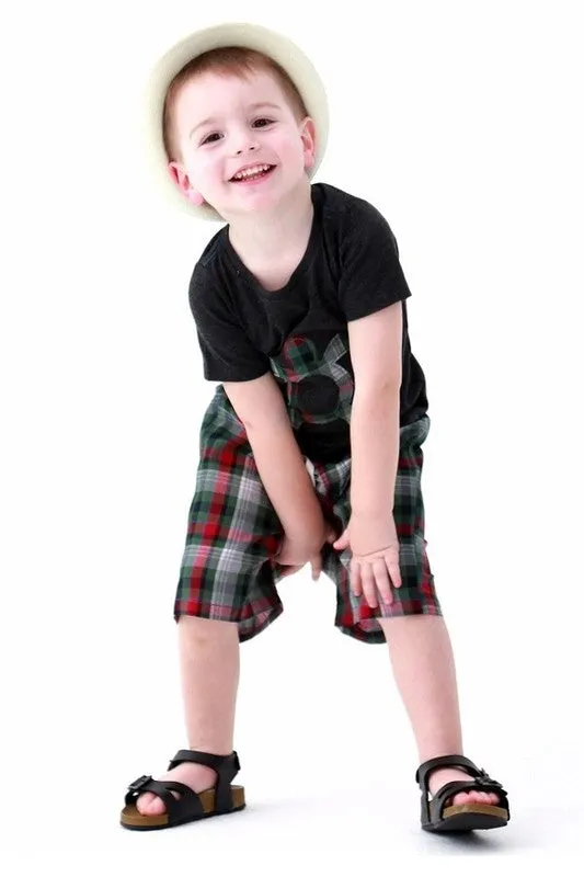 Turtle Charcoal Short Sleeve Tee & Shorts Set