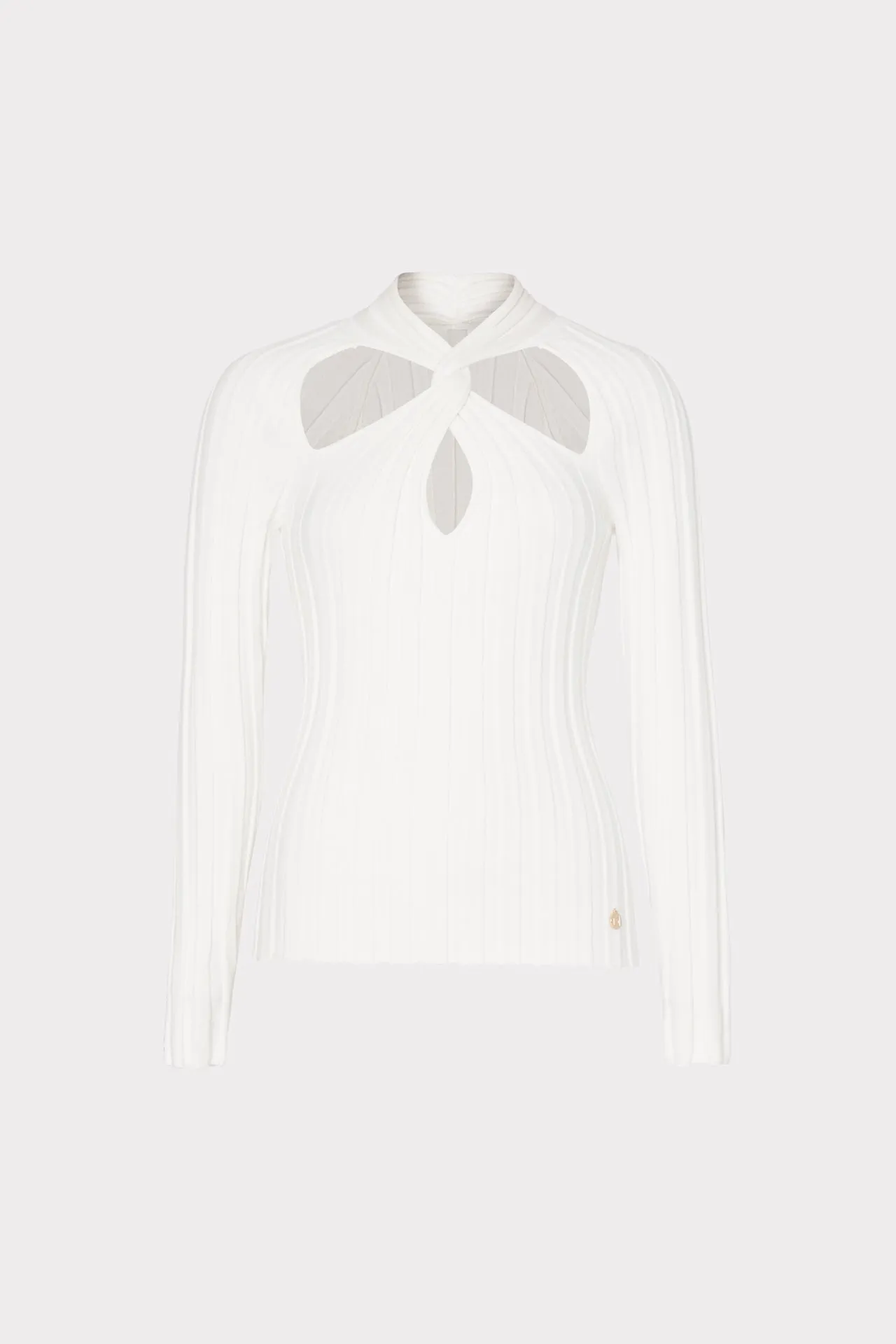Twist Front Raglan Sleeve Top Chic Cardigan Reinforced Hem Stitching