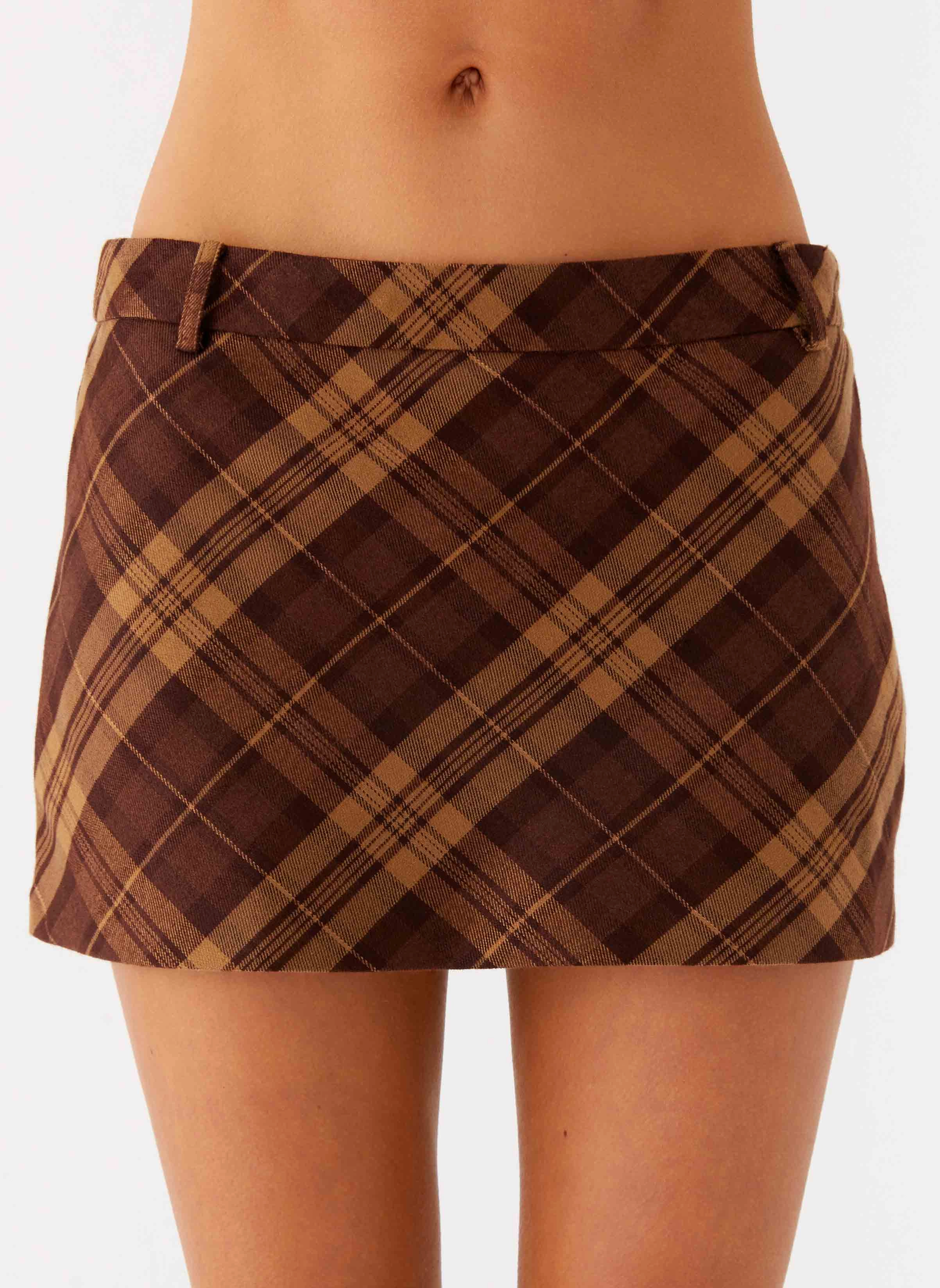 Lightweight Benson Mini Skirt - Plaid