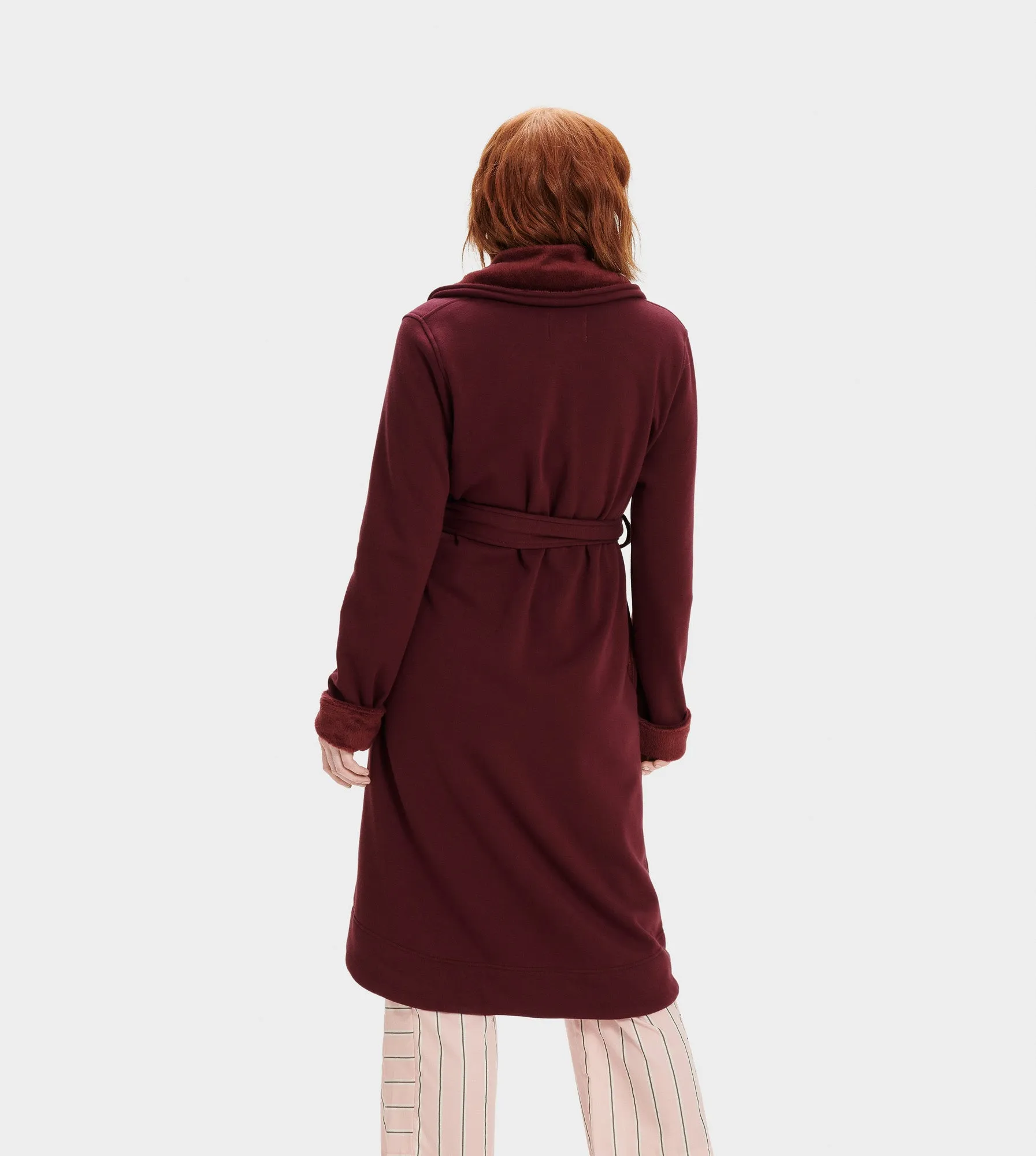 UGG Wild Grape Duffield II Fleece Wrap Robe