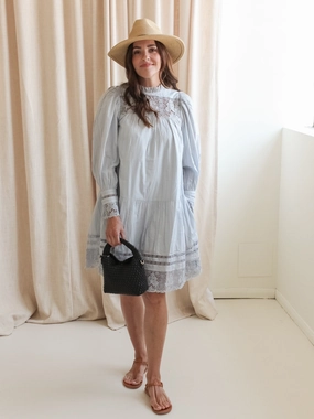 Flowy Cut Subtle Flow Ulla Johnson Colette Long Sleeve Mini Dress