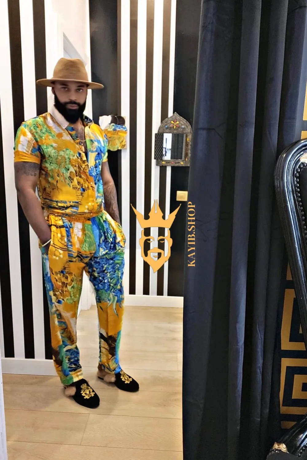 Ultimate Luxury Men's Rave Wear: Silk Set for Unmatched Style and Comfort