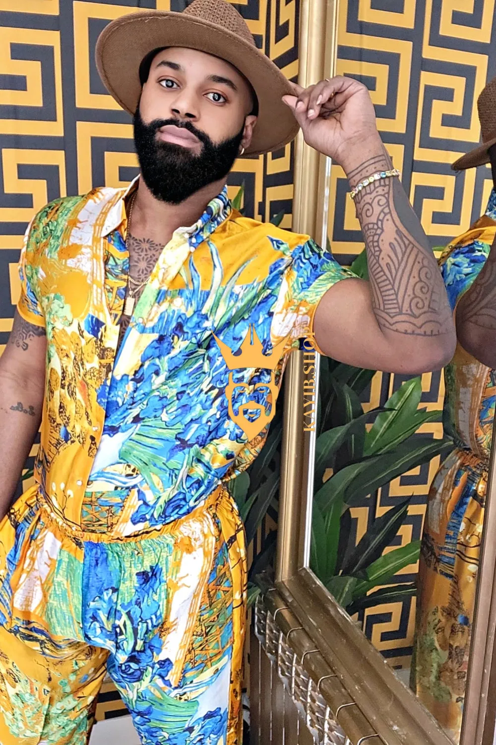 Ultimate Luxury Men's Rave Wear: Silk Set for Unmatched Style and Comfort