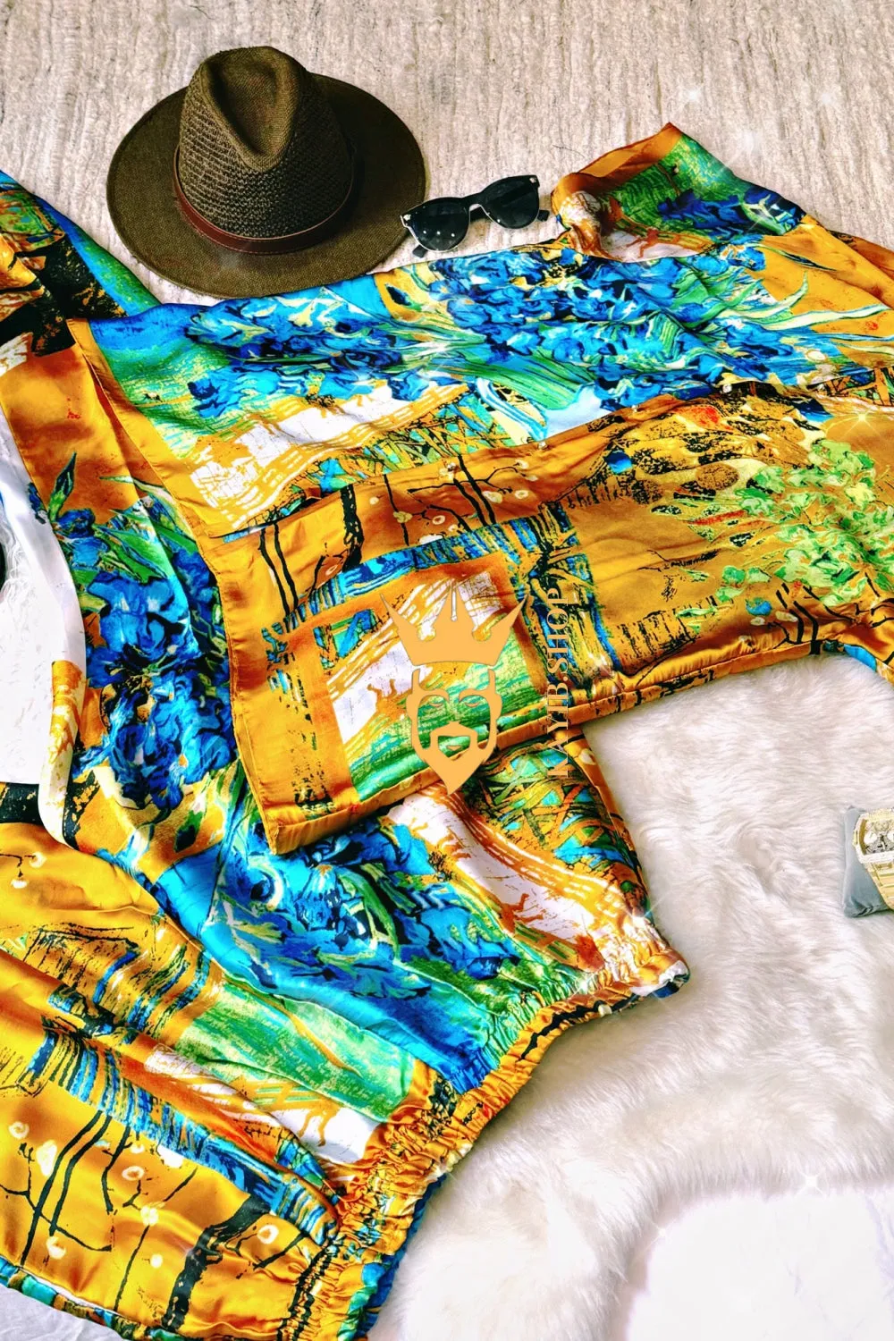 Ultimate Luxury Men's Rave Wear: Silk Set for Unmatched Style and Comfort