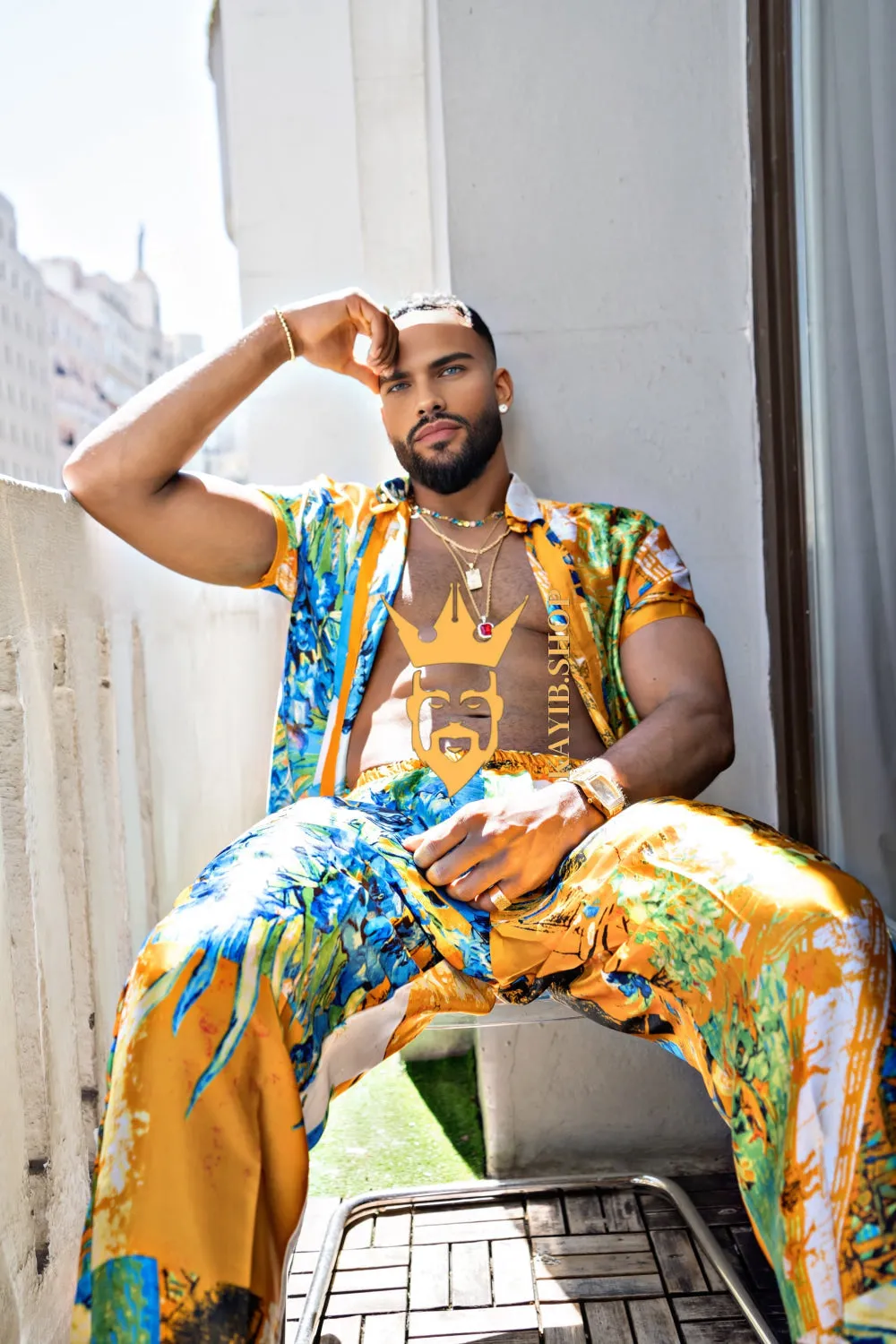 Ultimate Luxury Men's Rave Wear: Silk Set for Unmatched Style and Comfort