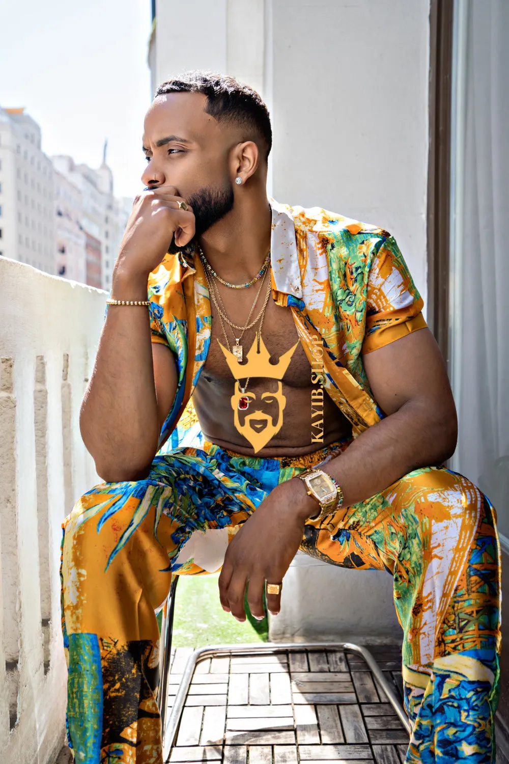Ultimate Luxury Men's Rave Wear: Silk Set for Unmatched Style and Comfort