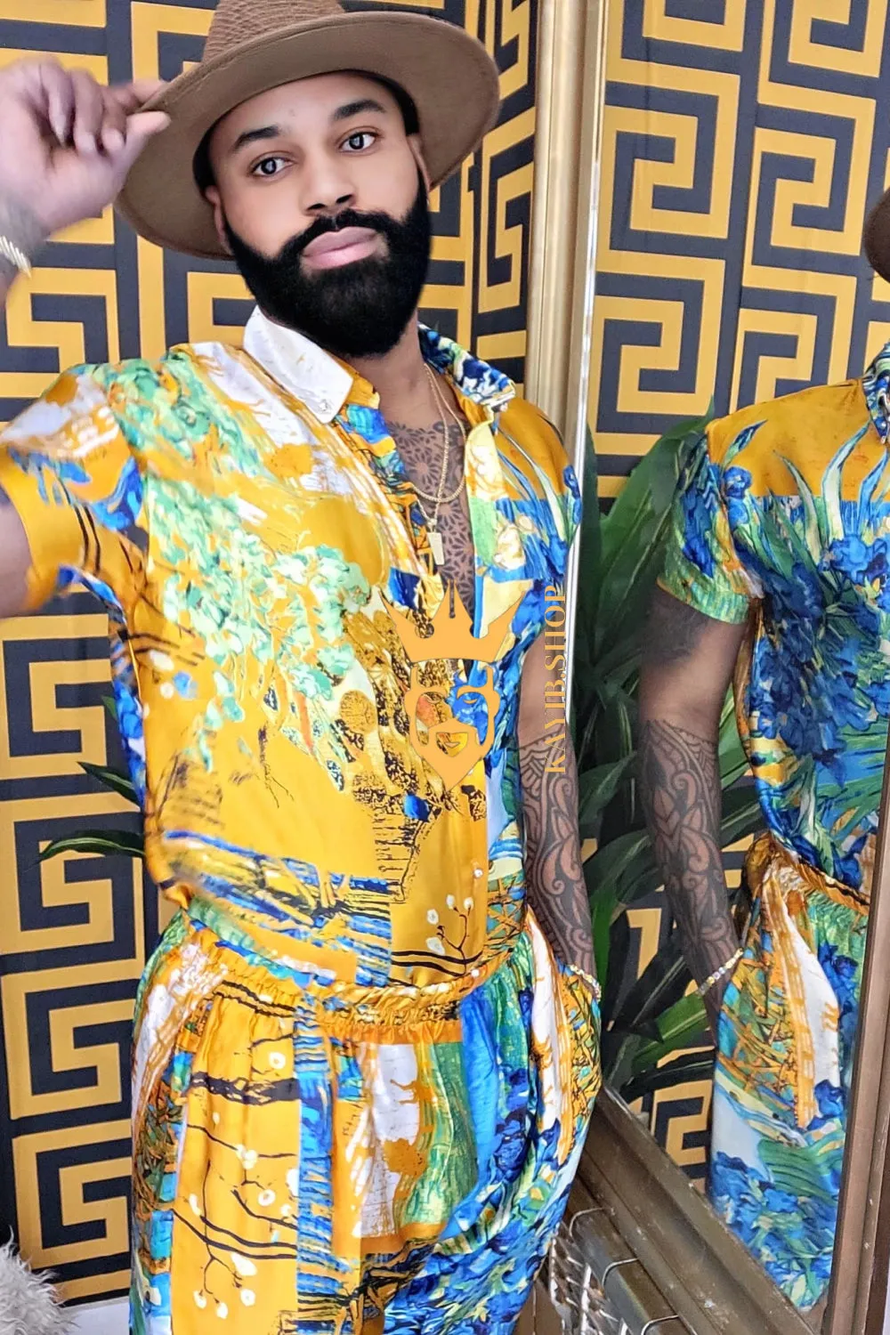 Ultimate Luxury Men's Rave Wear: Silk Set for Unmatched Style and Comfort