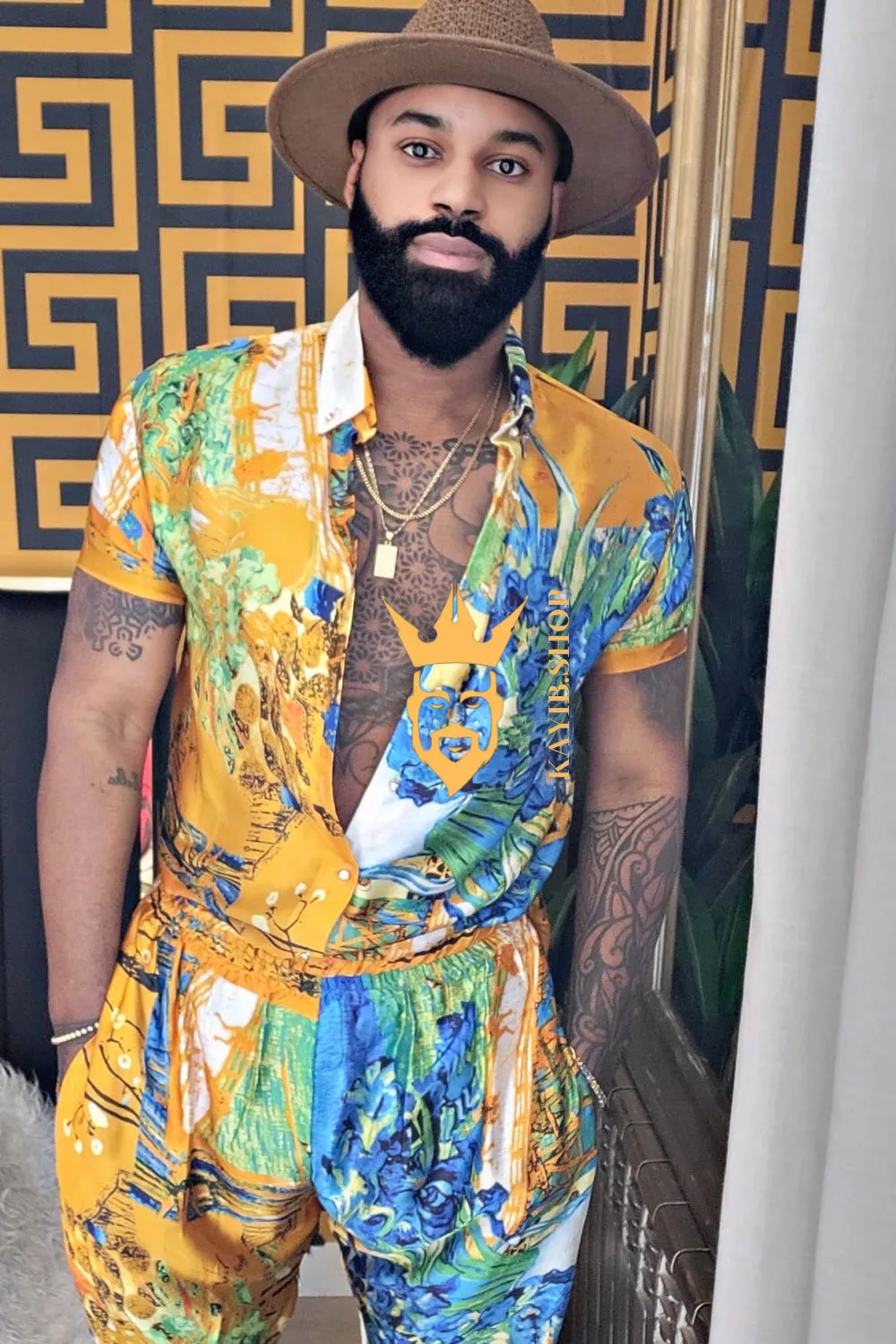Ultimate Luxury Men's Rave Wear: Silk Set for Unmatched Style and Comfort