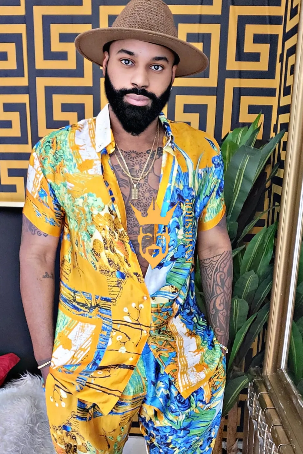 Ultimate Luxury Men's Rave Wear: Silk Set for Unmatched Style and Comfort