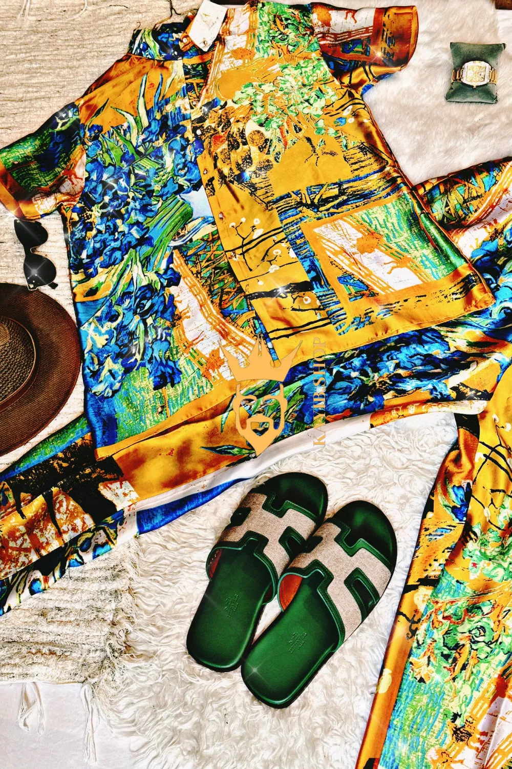 Ultimate Luxury Men's Rave Wear: Silk Set for Unmatched Style and Comfort