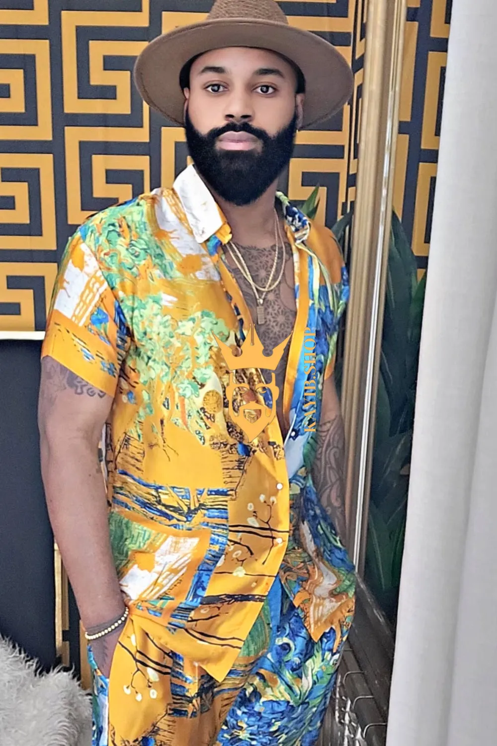 Ultimate Luxury Men's Rave Wear: Silk Set for Unmatched Style and Comfort