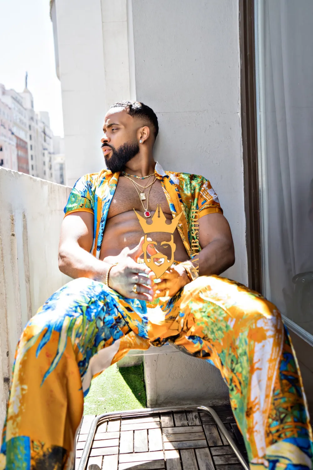 Ultimate Luxury Men's Rave Wear: Silk Set for Unmatched Style and Comfort