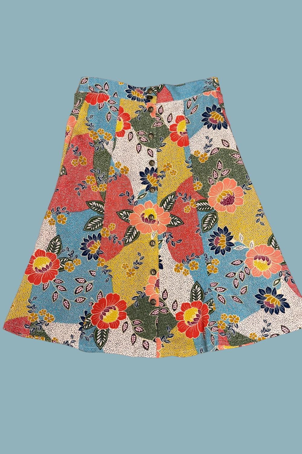Bae Skirt in Patchwork Party Challis Versatile Comfort Classy Fit