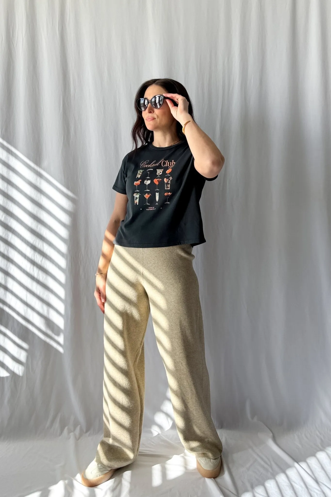 Ultra Soft Knit Wide Leg Pants - Stretchy Relaxed Fit Lounge Wear