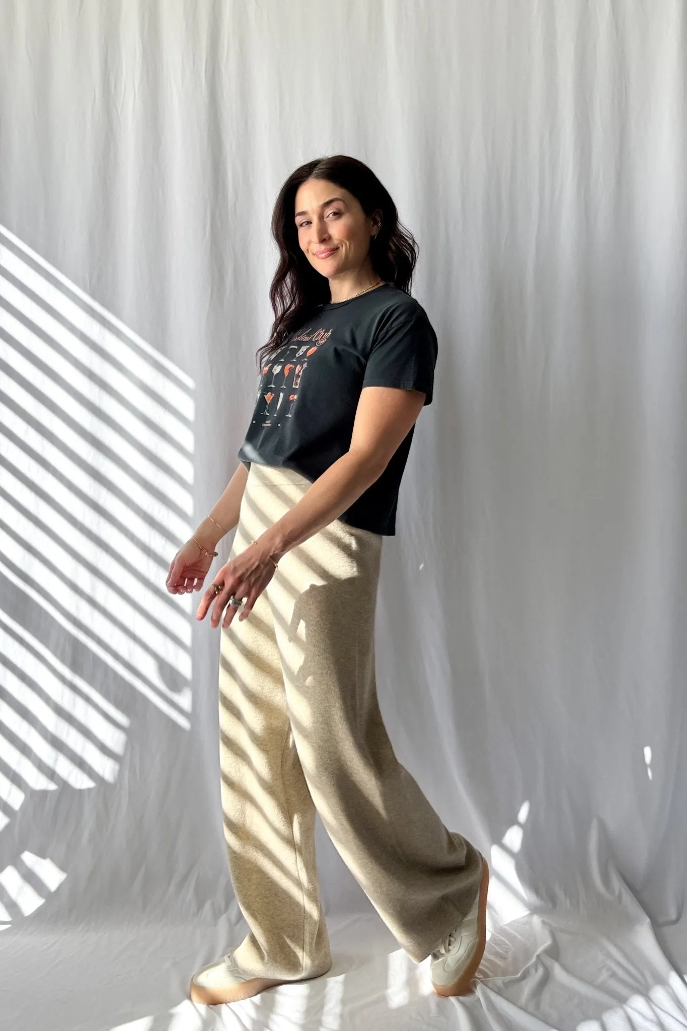 Ultra Soft Knit Wide Leg Pants - Stretchy Relaxed Fit Lounge Wear