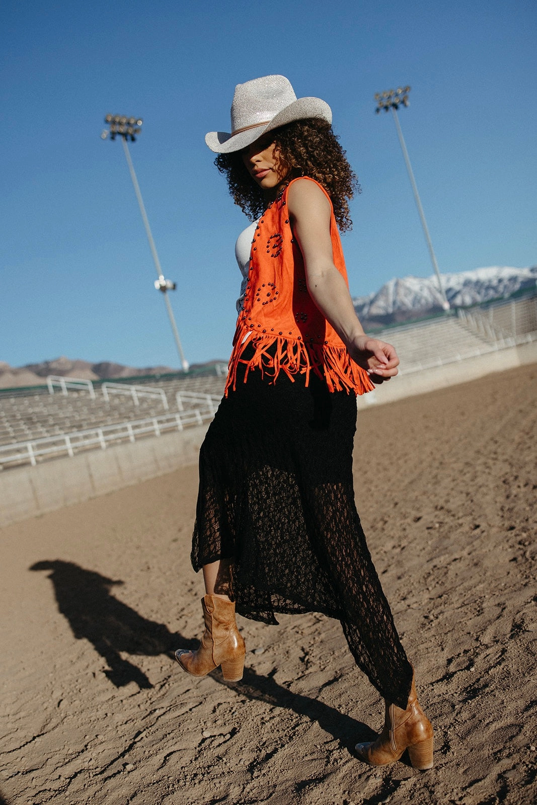 No Saints in this Town Lace Skirt Simple Layers