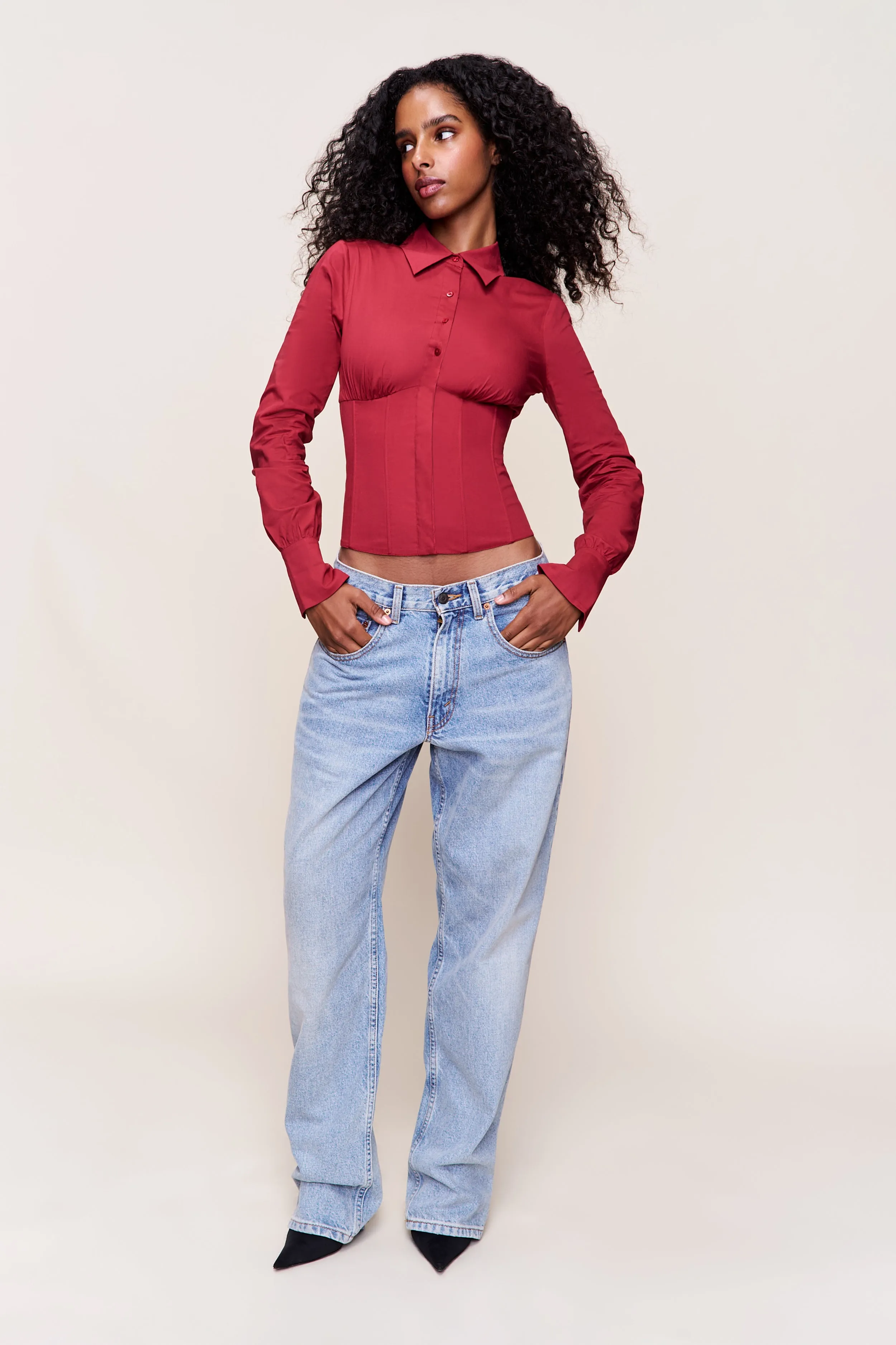 Tailored Corset Long Sleeve TemperatureRegulating Material
