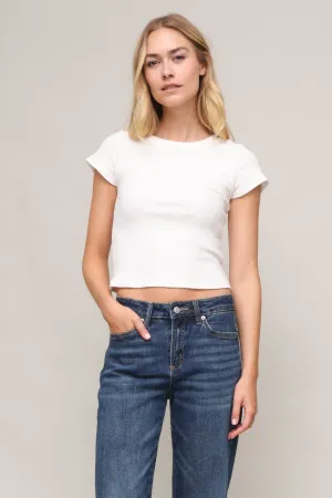 Thermal Insulation Tech Gabby Sweater Rib Short Sleeve